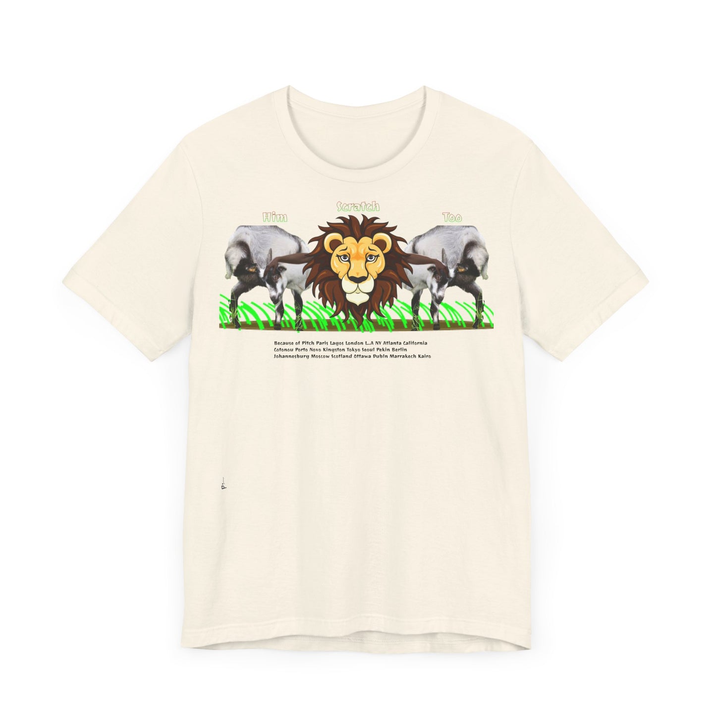 Pitch Lion Graphic Tee - Unisex Wildlife Art