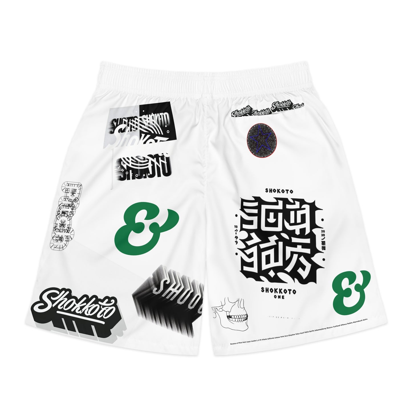 Men's Jogger Shorts - AfroBeat Hair Style Graphic - Urban Comfort