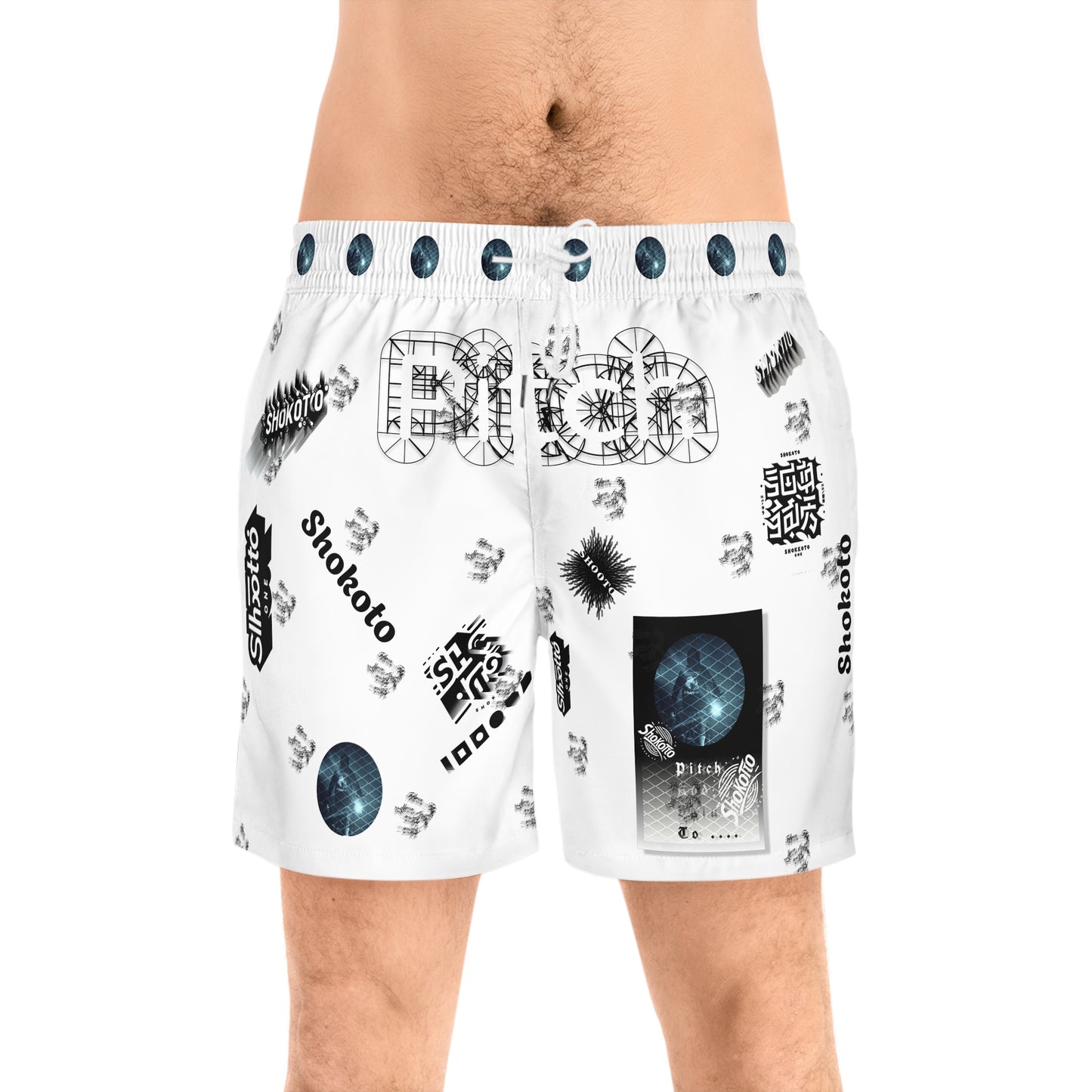 Pitch & Shokoto Graphic Men's Shorts - Trendy