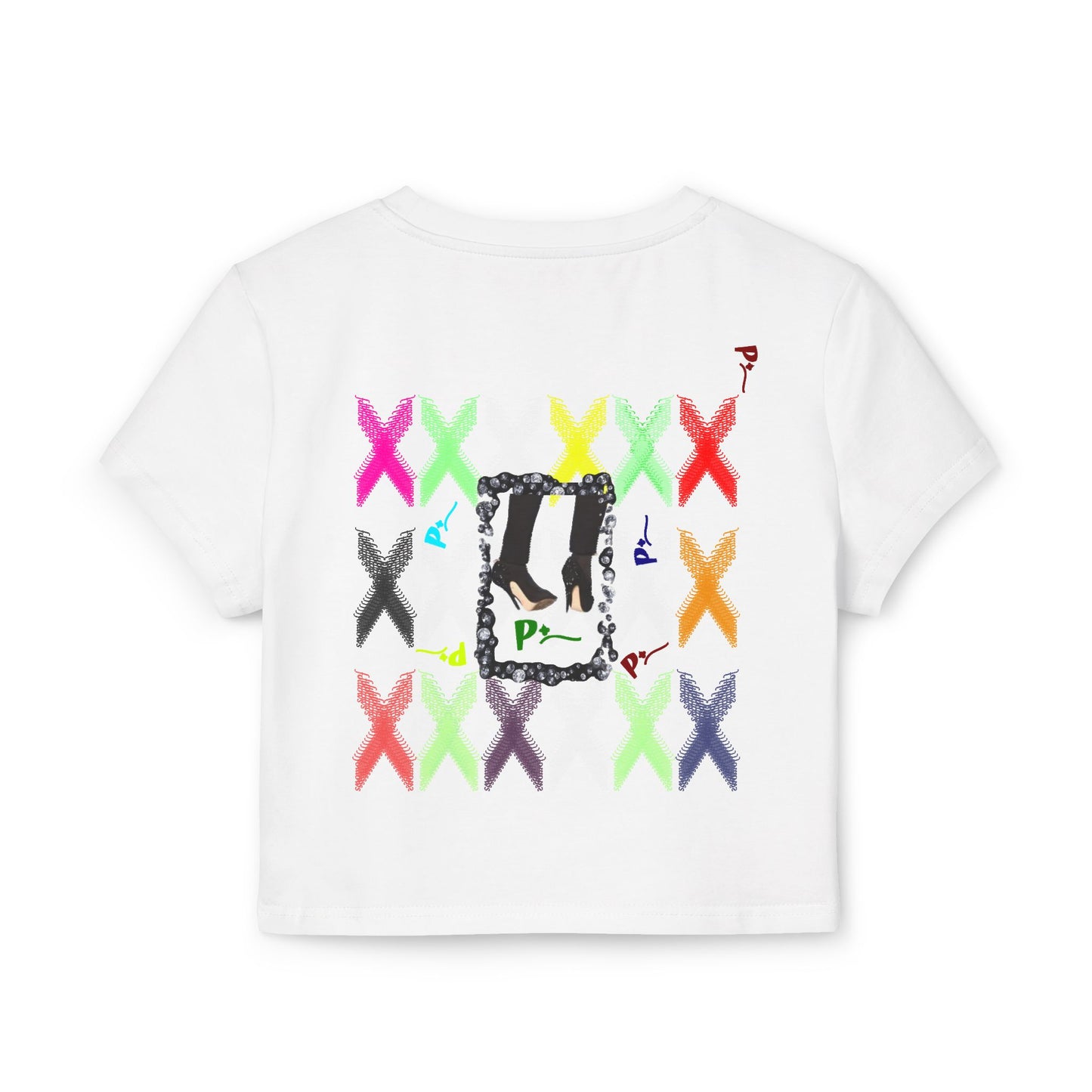 Pitch Baby Tee - Pitch Edgy Women's Baby Tee with Bold Graphic Design