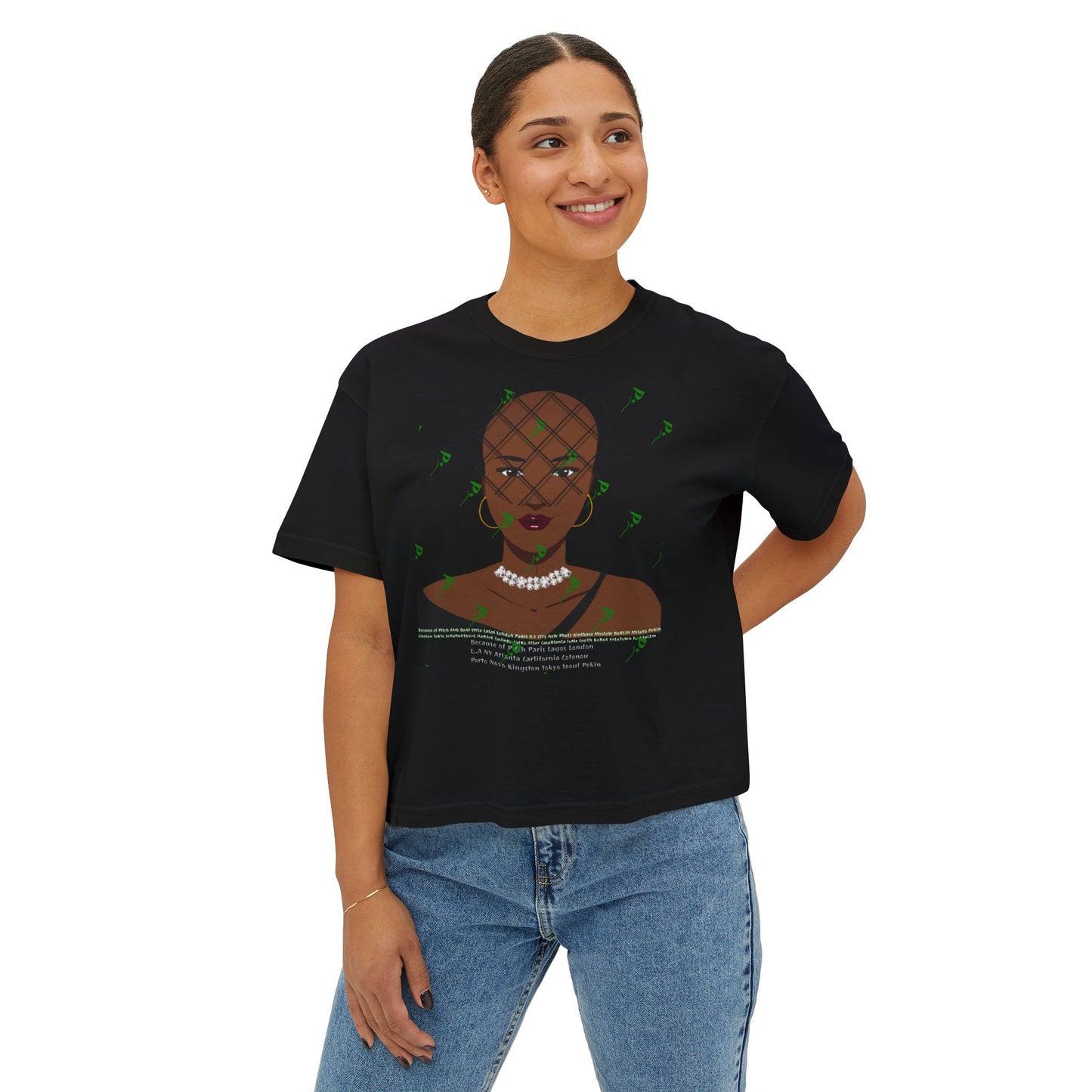 Empowerment AfroBeat Women's Boxy Tee