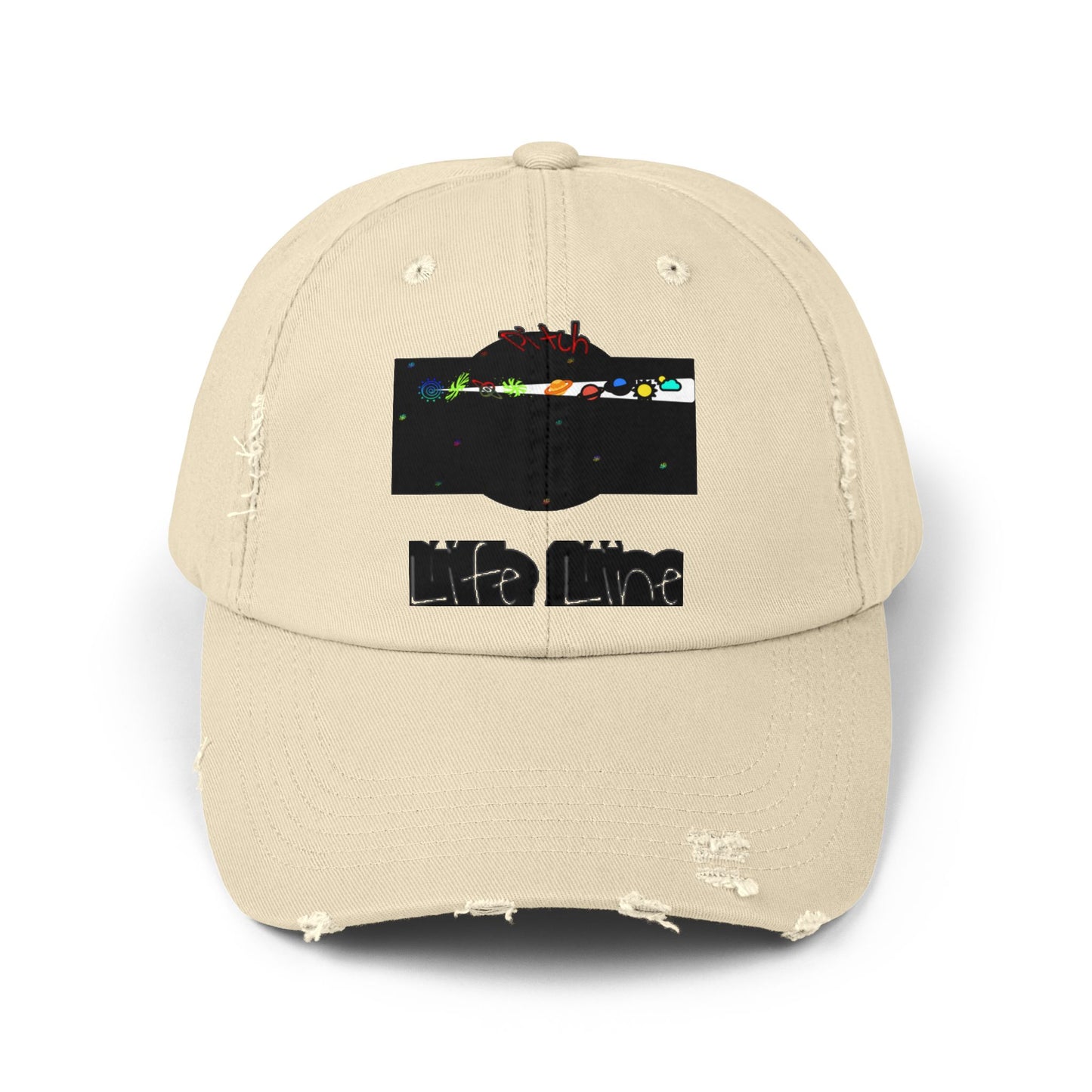 Pitch Distressed Cap