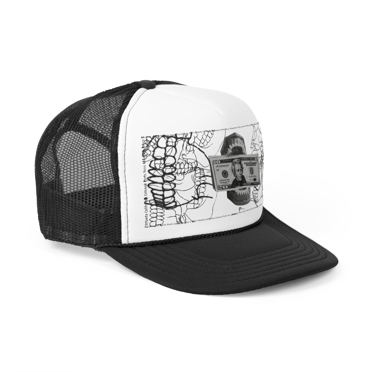 Pitch Edgy Money & Skull Trucker Cap