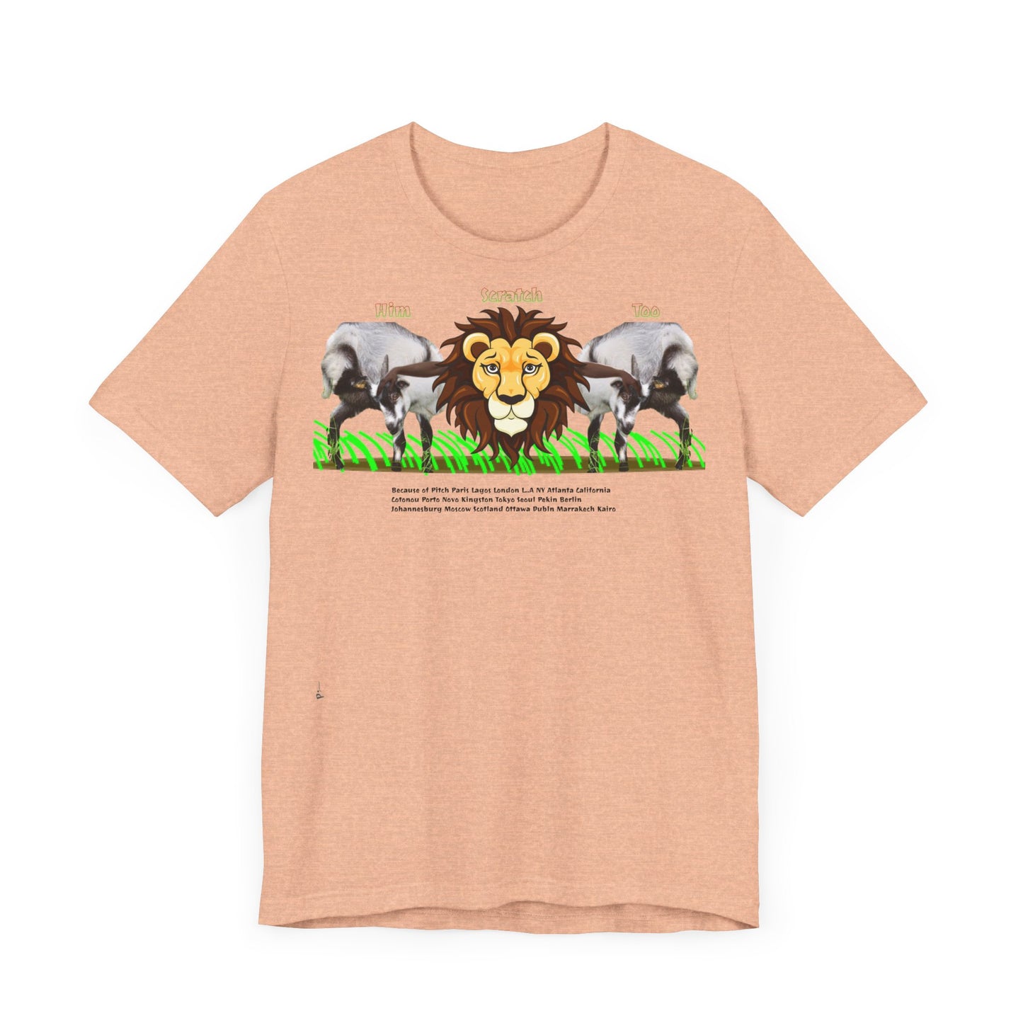 Pitch Lion Graphic Tee - Unisex Wildlife Art