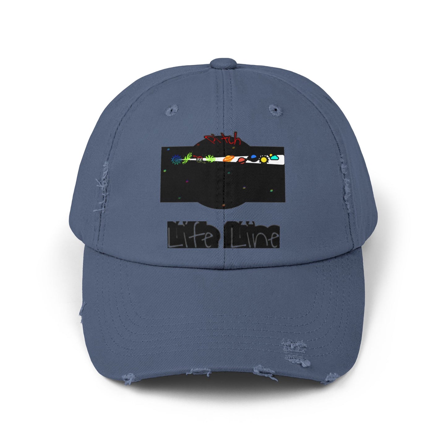 Pitch Distressed Cap