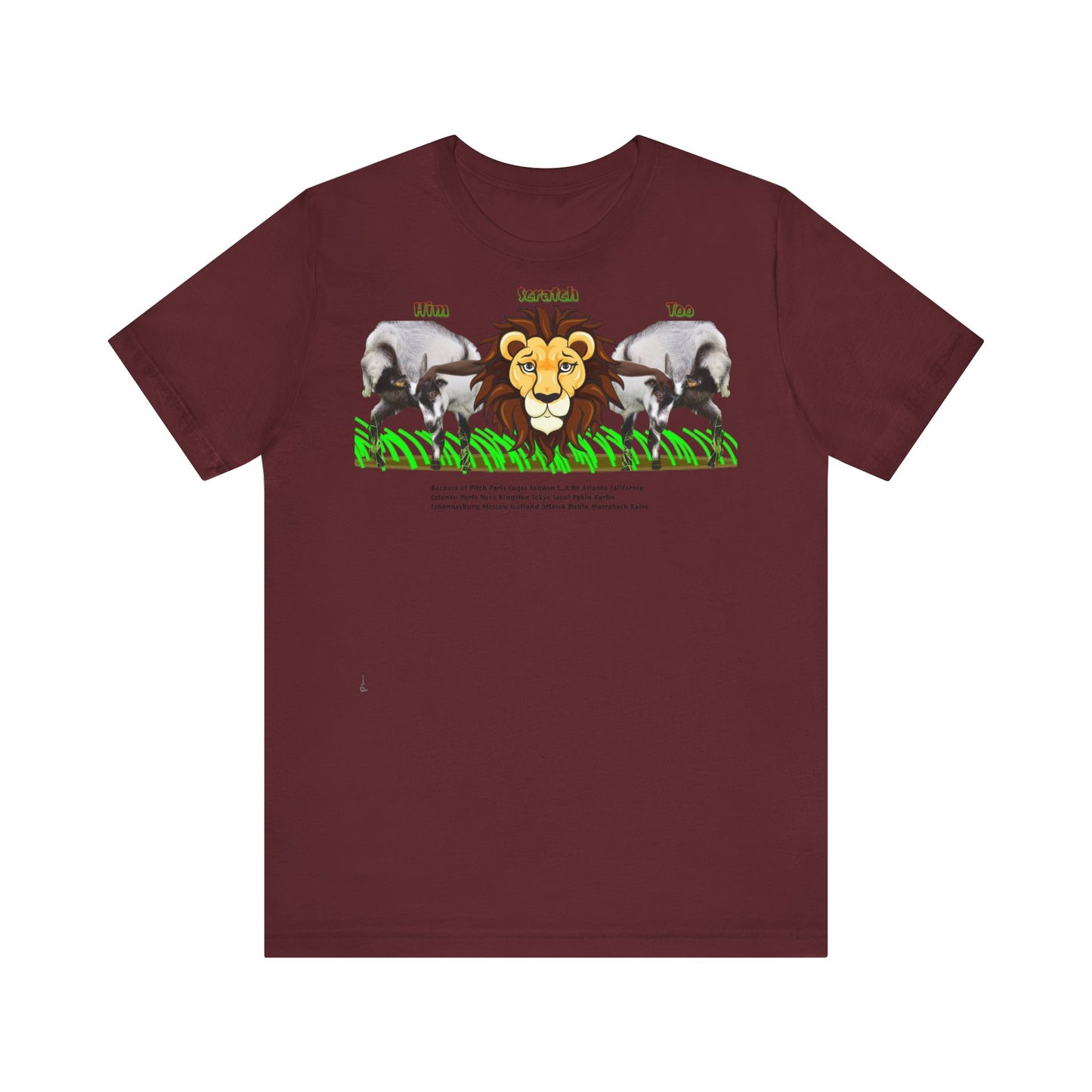 Pitch Lion Graphic Tee - Unisex Wildlife Art