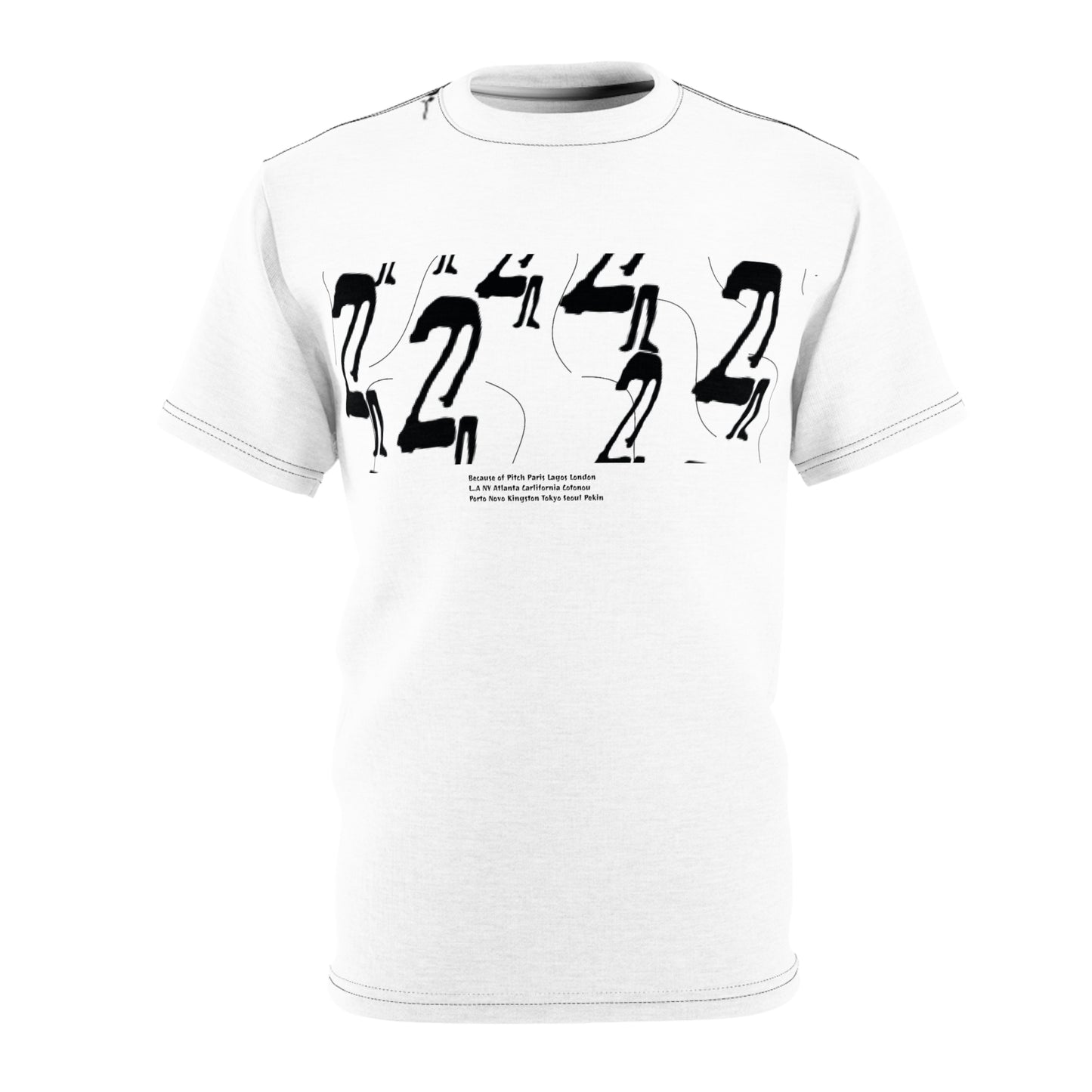 Pitch Tee Minimalist Graphic Edgy Modern Number 2 Pattern Design