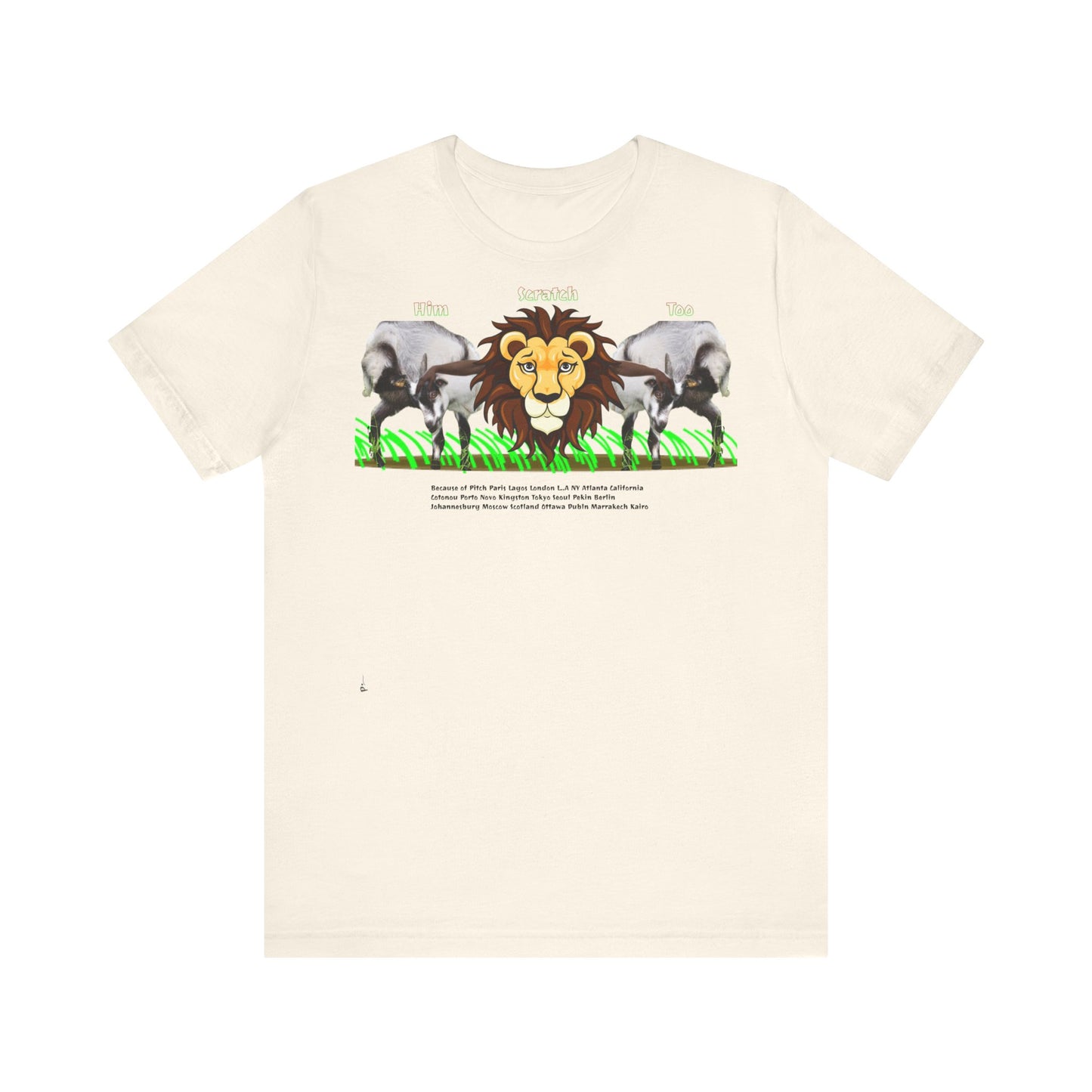 Pitch Lion Graphic Tee - Unisex Wildlife Art