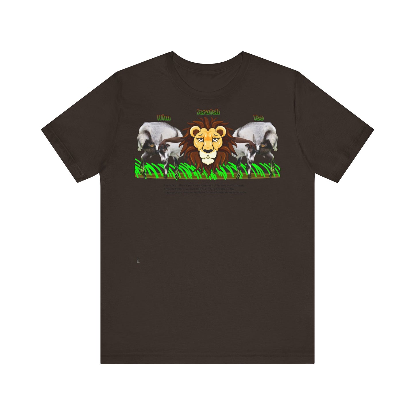 Pitch Lion Graphic Tee - Unisex Wildlife Art