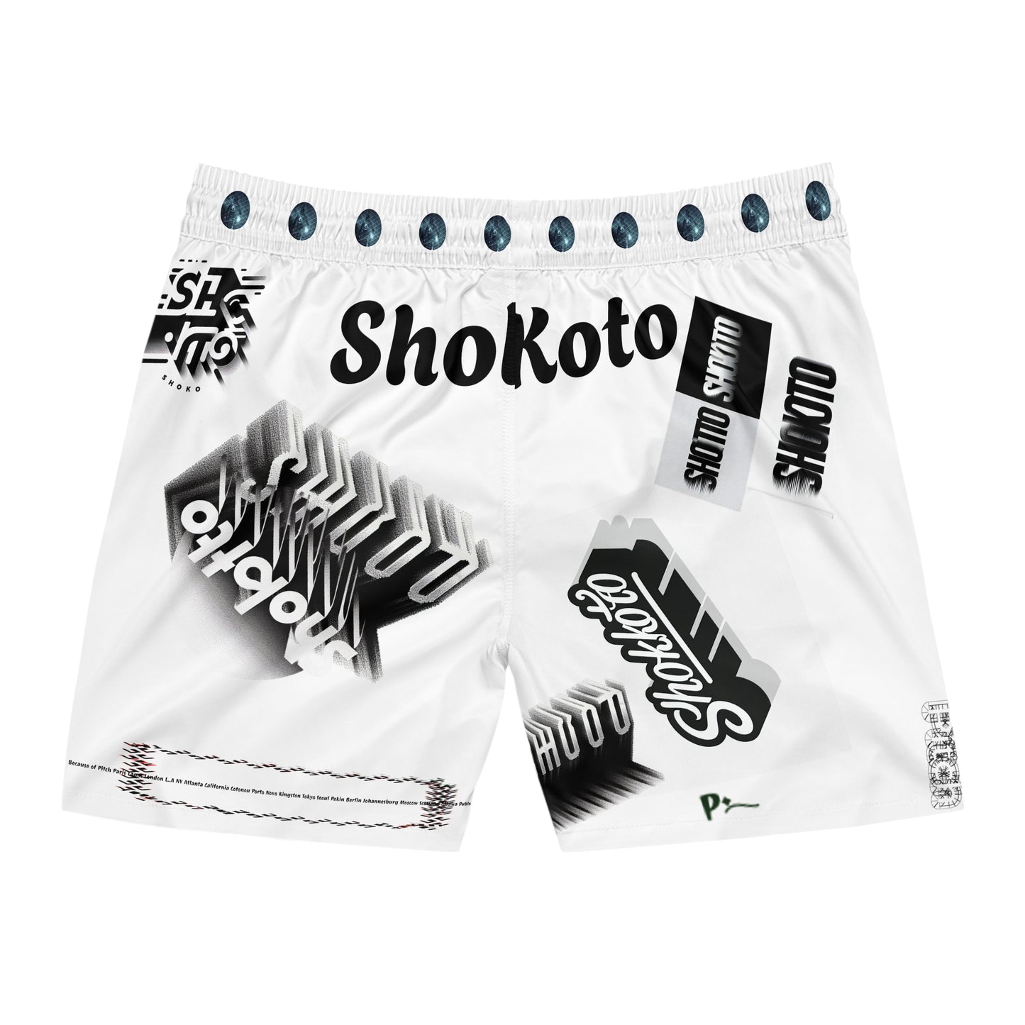 Pitch & Shokoto Graphic Men's Shorts - Trendy