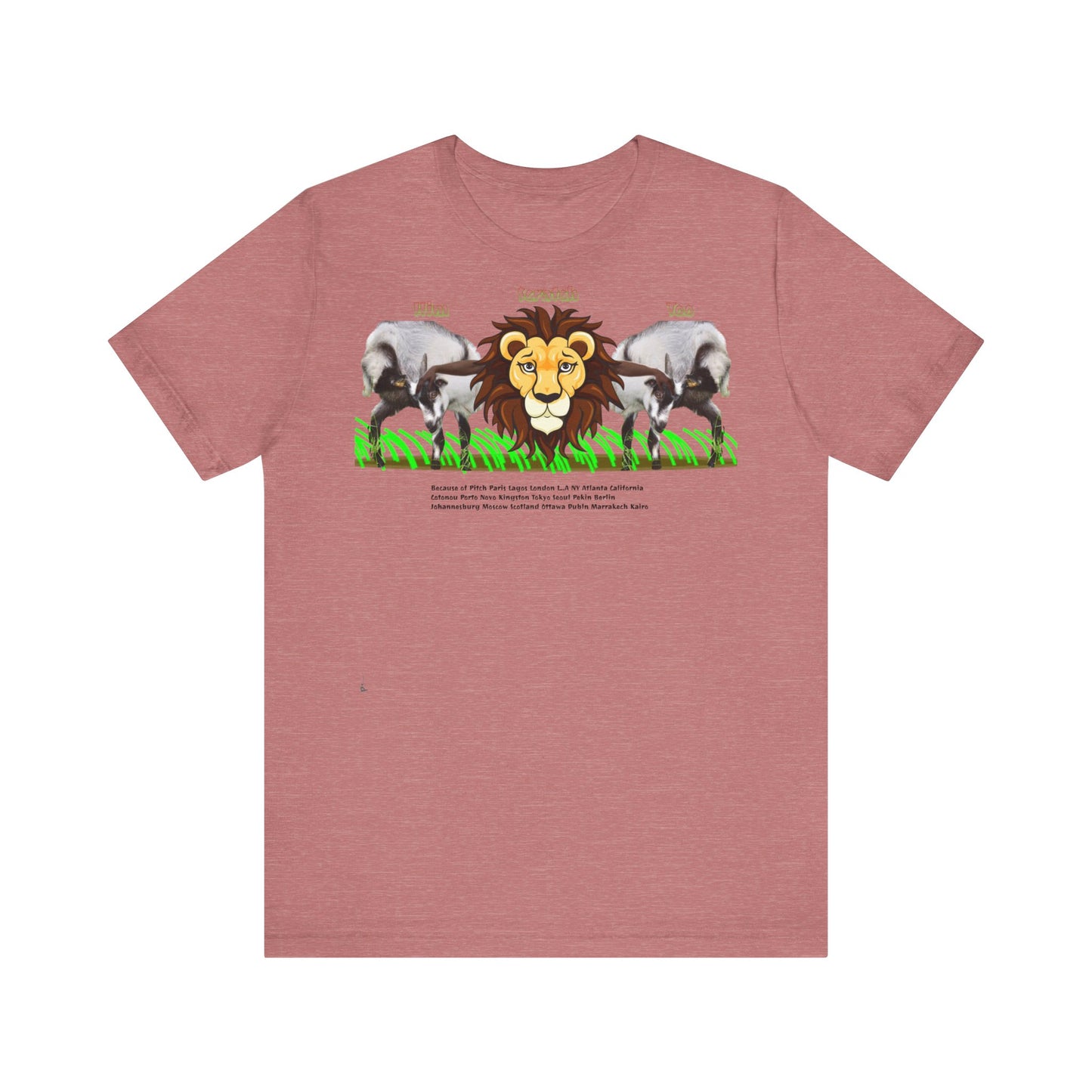 Pitch Lion Graphic Tee - Unisex Wildlife Art