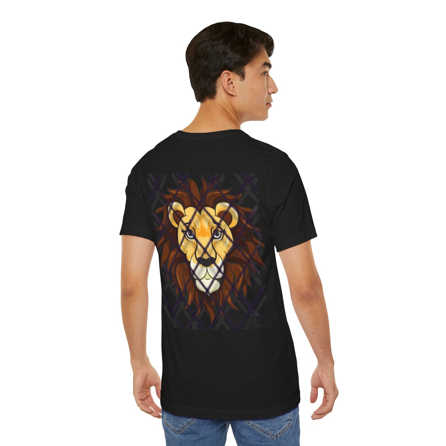 Pitch Lion Graphic Tee - Unisex Wildlife Art