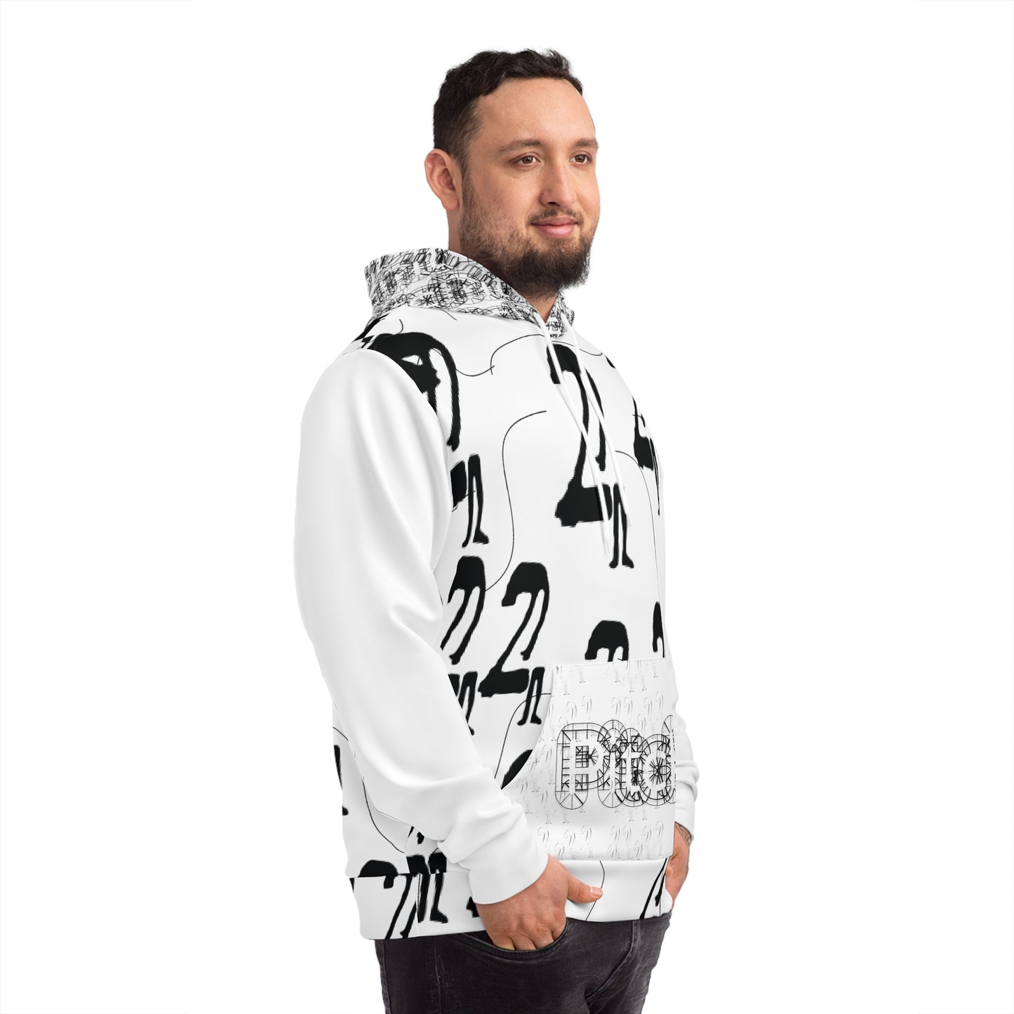 Trendy Fashion Hoodie with Artistic Print – Perfect for Stylish Individuals