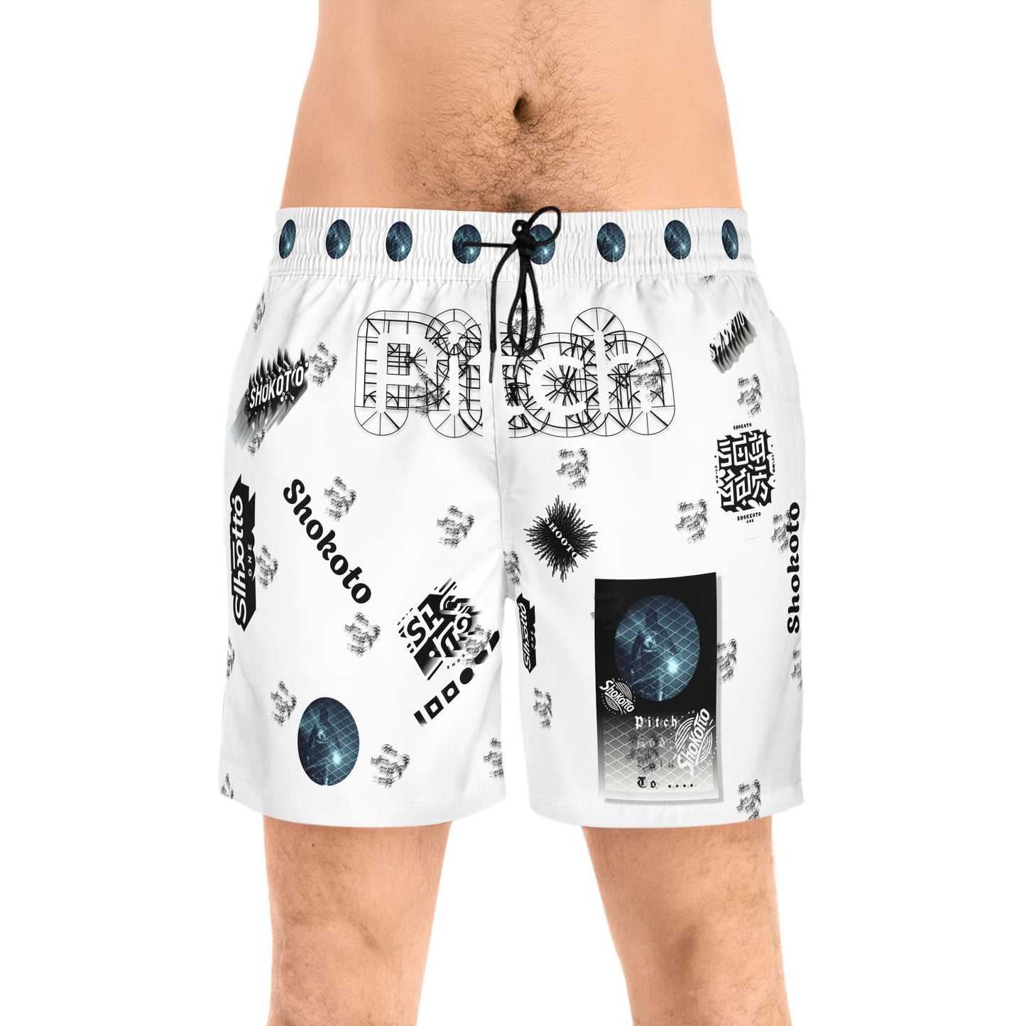 Pitch & Shokoto Graphic Men's Shorts - Trendy