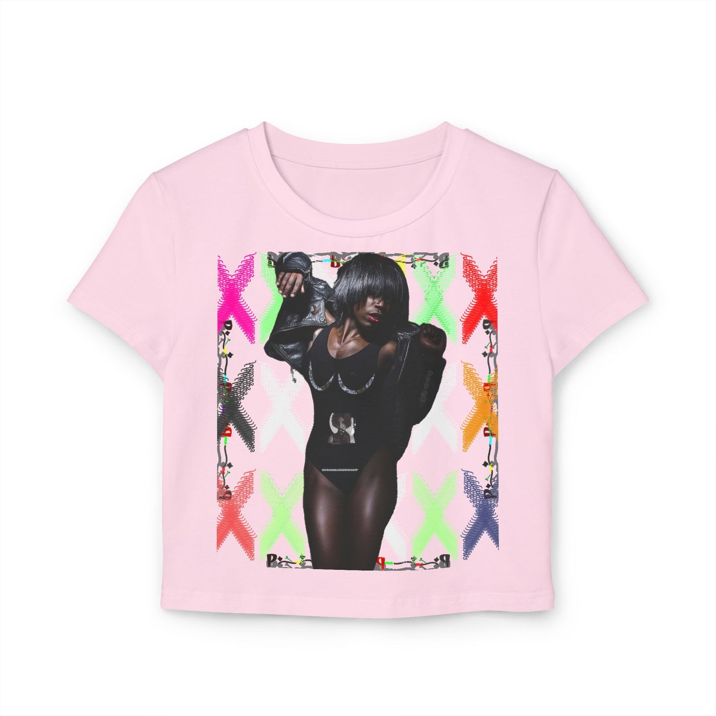 Pitch Baby Tee - Pitch Edgy Women's Baby Tee with Bold Graphic Design