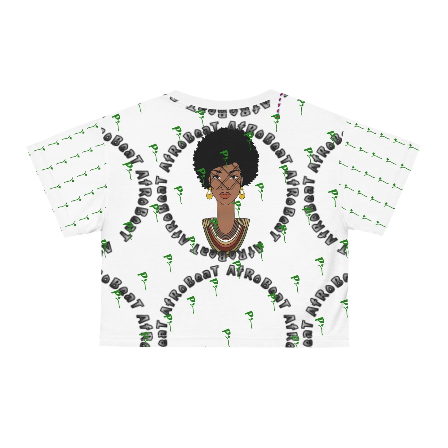 Pitch AfroBeat Hair Style Empowerment Crop Tee - Celebrating Black Culture