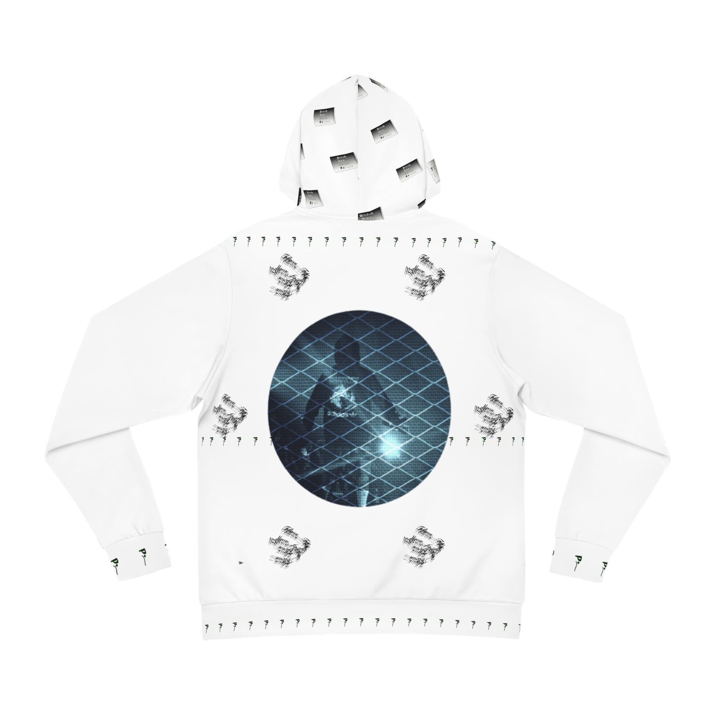 Pitch Stage Vibes Fashion Hoodie - Trendy White Design with Unique Patterns