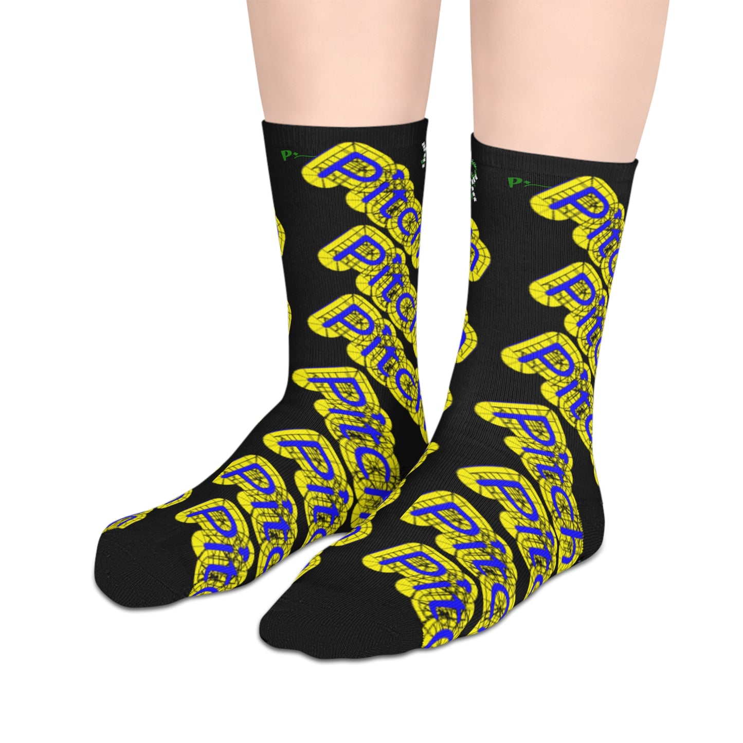 Pitch Patterned Mid-length Socks