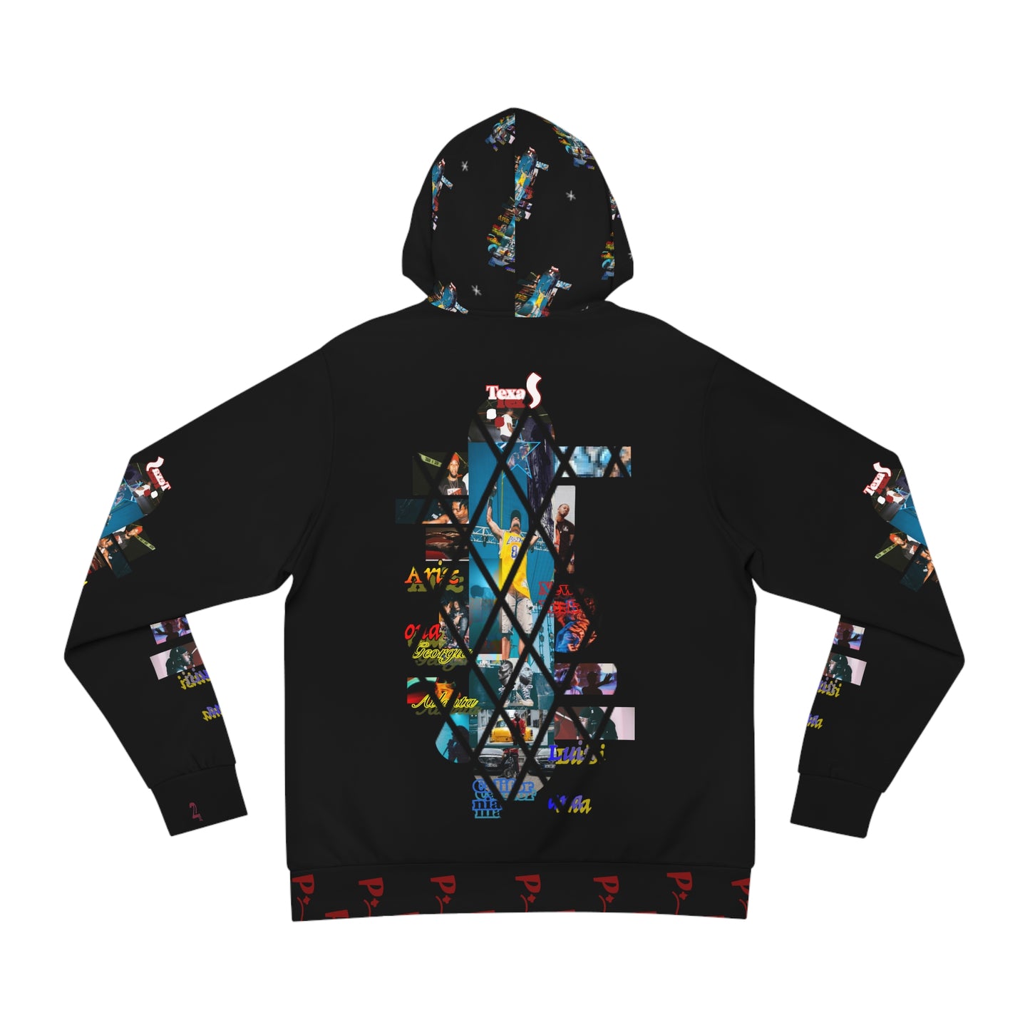 Pitch Skate Cascade Graphic Urban Art Fashion Hoodie - Colorful Cityscape Design