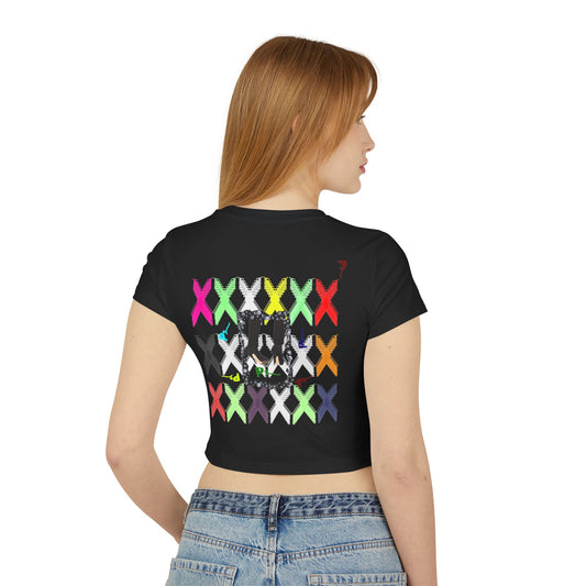 Pitch Baby Tee - Pitch Edgy Women's Baby Tee with Bold Graphic Design