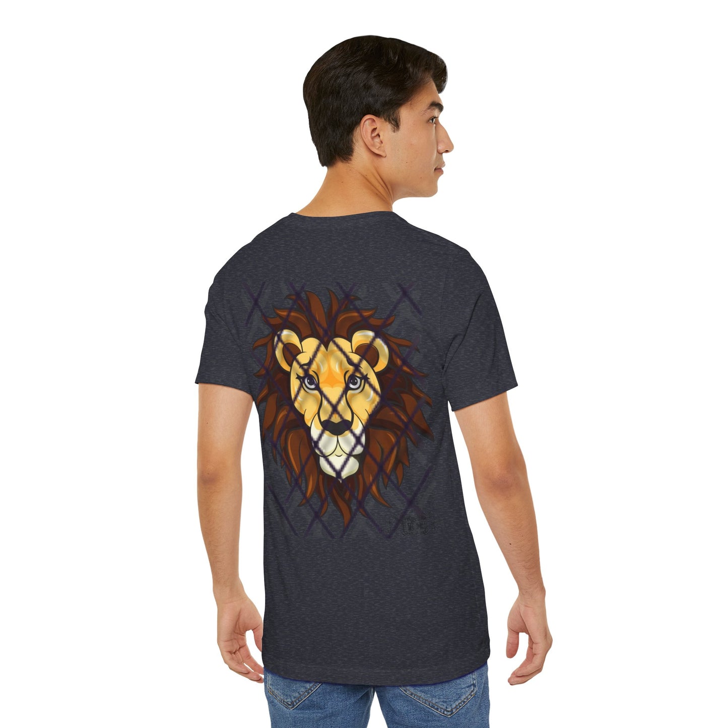 Pitch Lion Graphic Tee - Unisex Wildlife Art