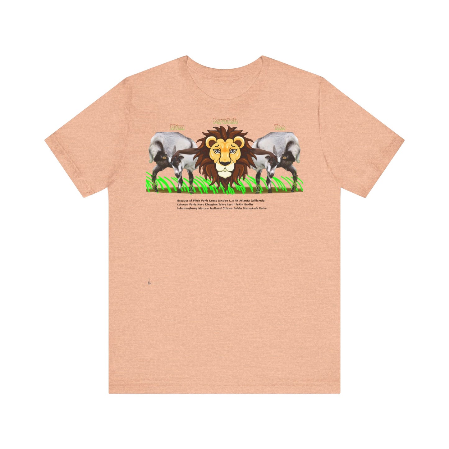 Pitch Lion Graphic Tee - Unisex Wildlife Art