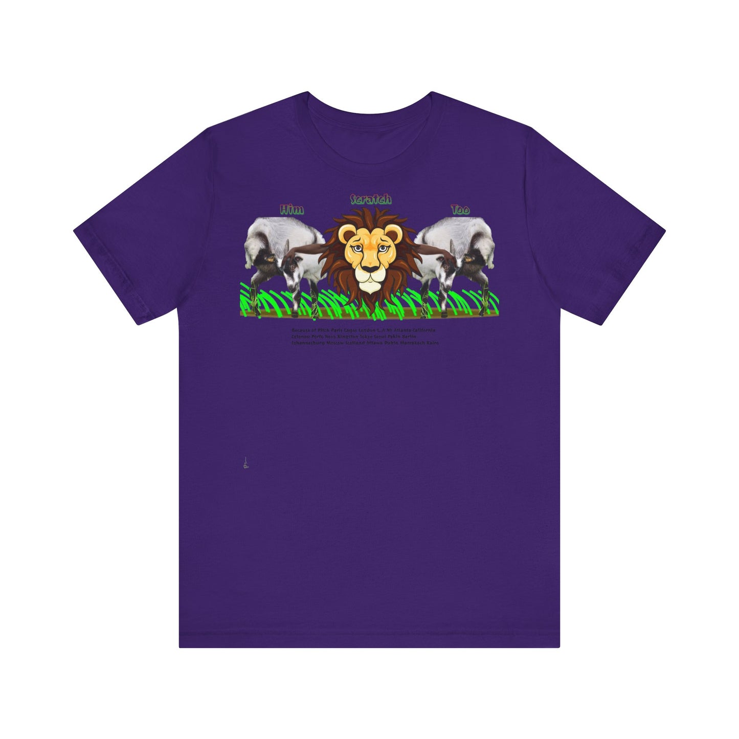 Pitch Lion Graphic Tee - Unisex Wildlife Art