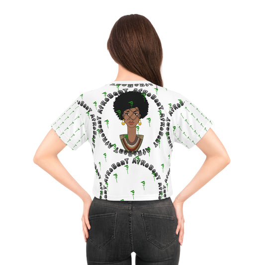 Pitch AfroBeat Hair Style Empowerment Crop Tee - Celebrating Black Culture