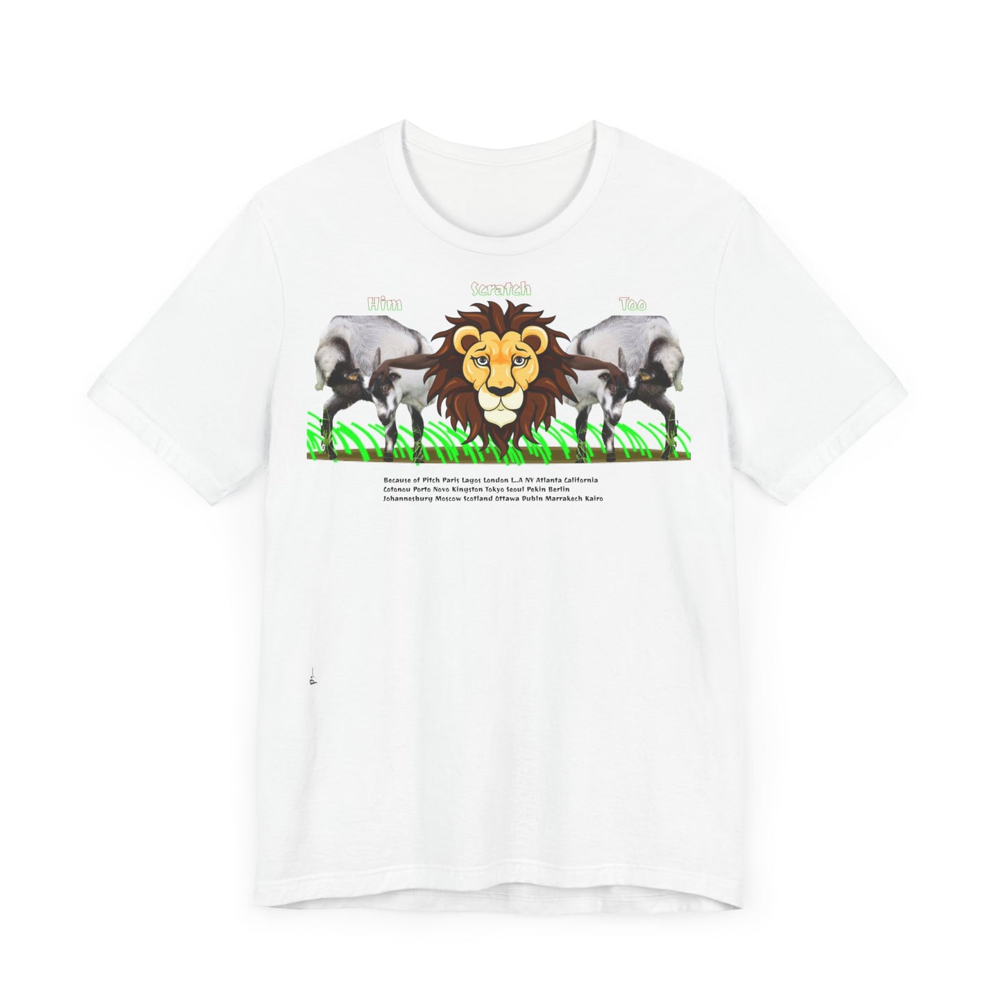 Pitch Lion Graphic Tee - Unisex Wildlife Art