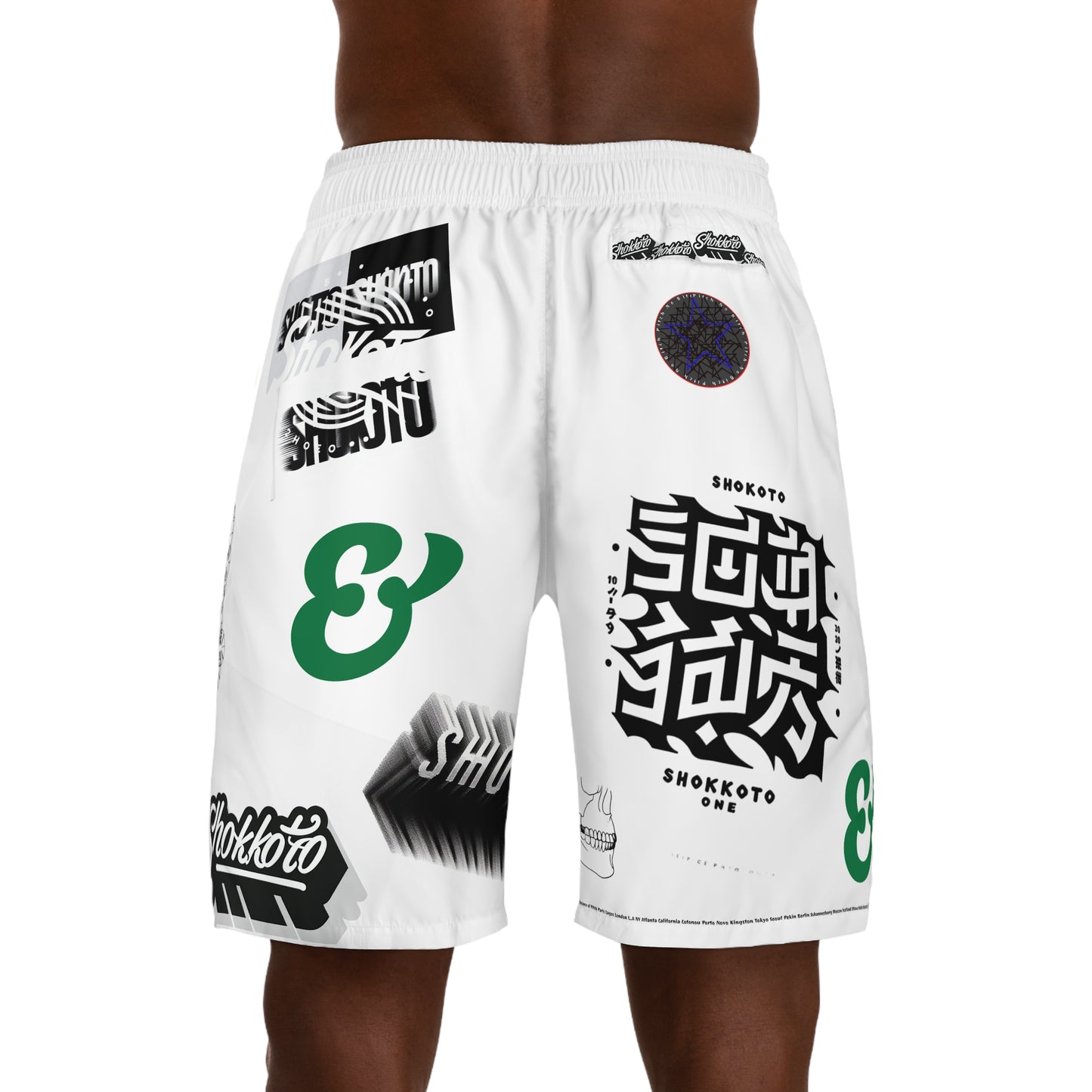 Men's Jogger Shorts - AfroBeat Hair Style Graphic - Urban Comfort