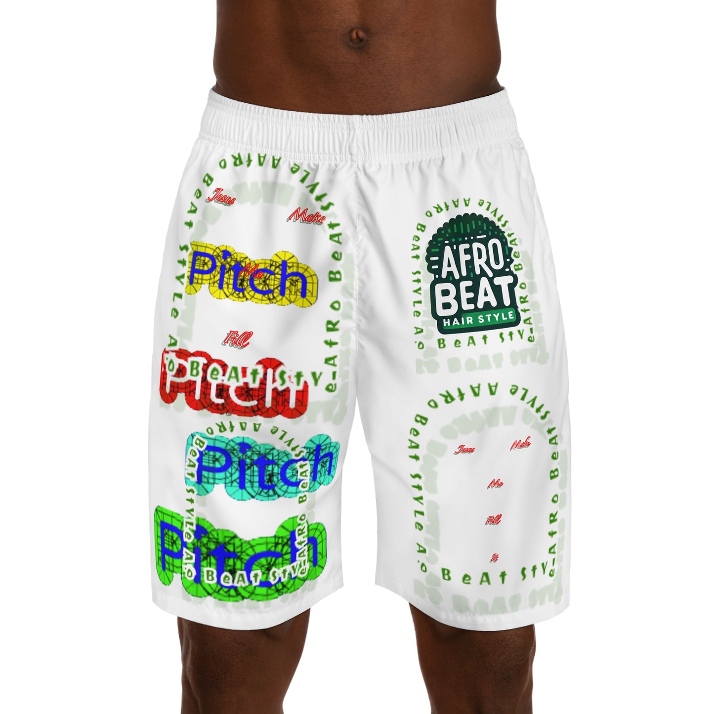 Pitch Afrobeat Arch Style Inspired Jogger Shorts