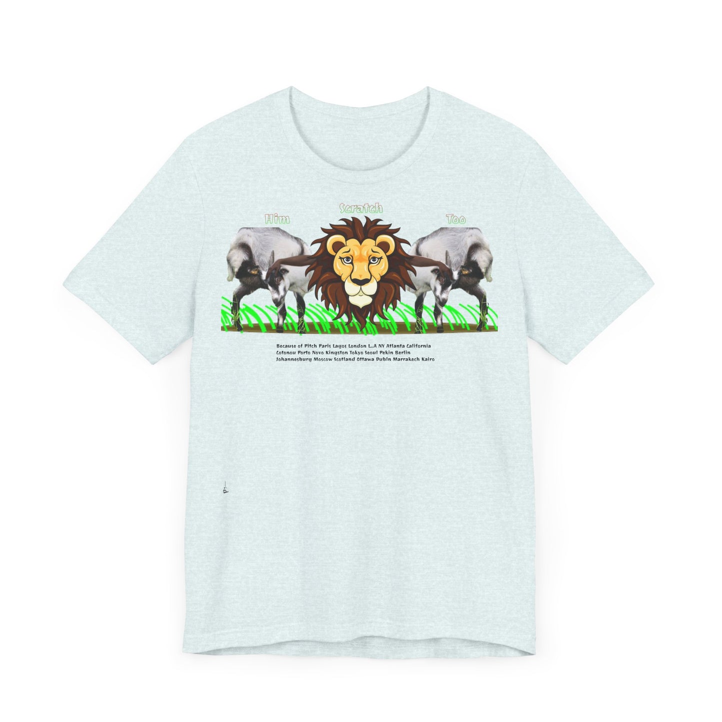 Pitch Lion Graphic Tee - Unisex Wildlife Art