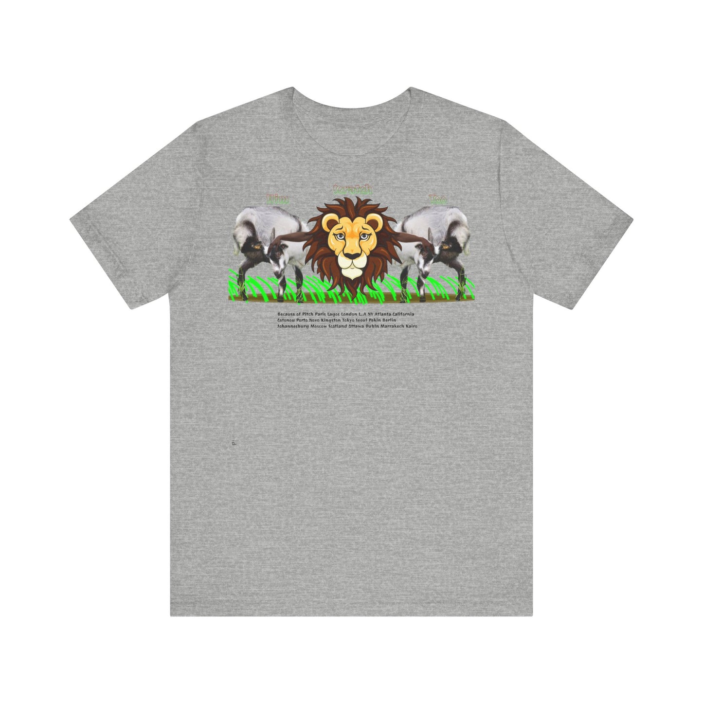 Pitch Lion Graphic Tee - Unisex Wildlife Art