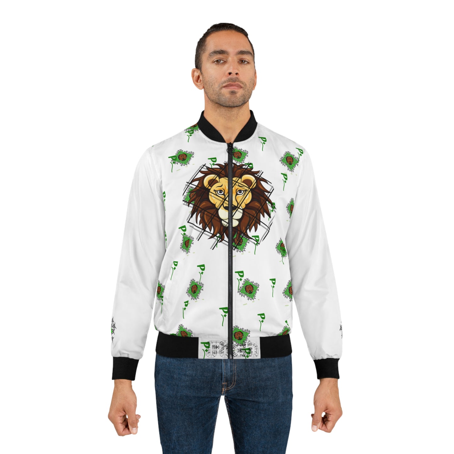 Pitch Men's Bomber Jacket - Fierce Lion Design for Bold Style and Adventure