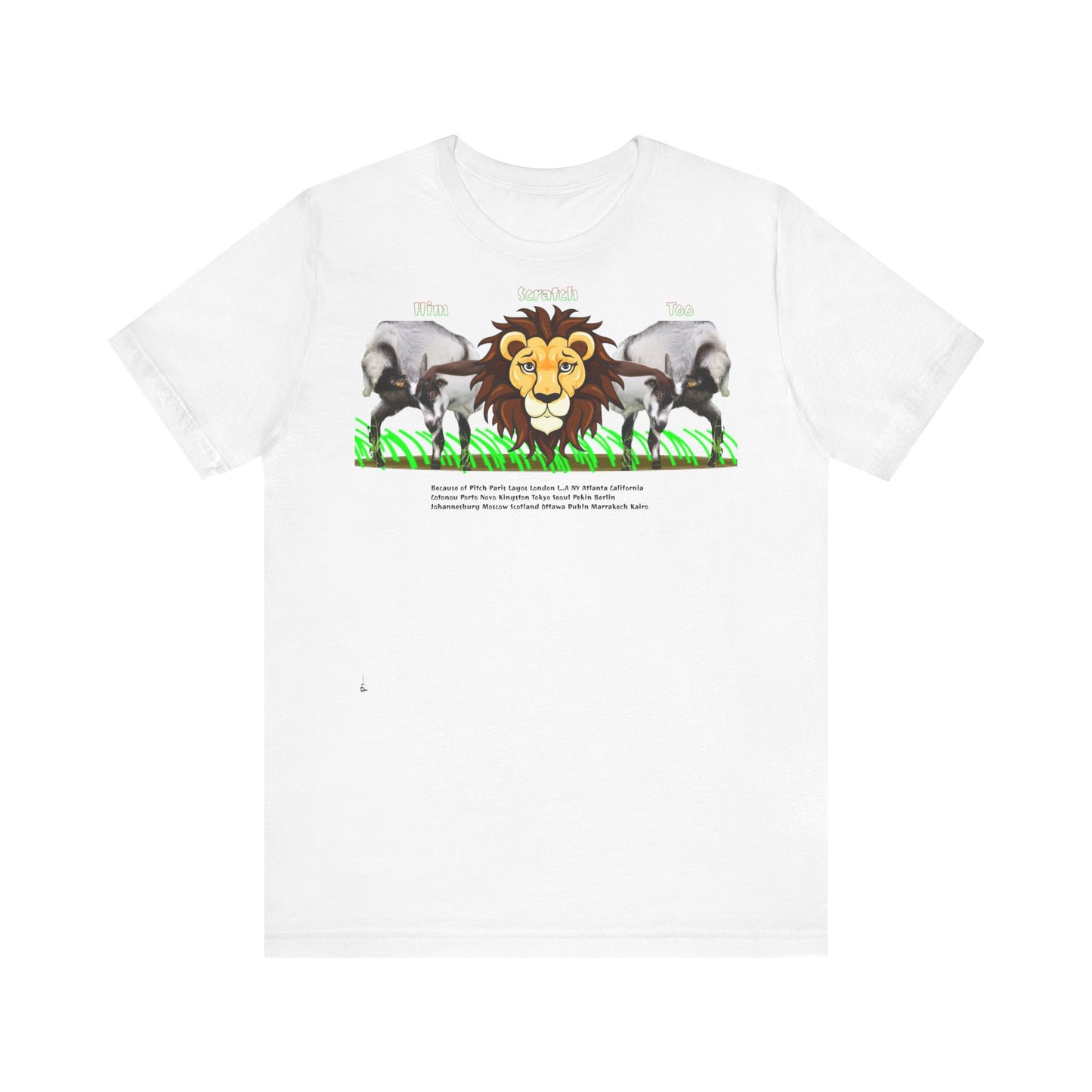 Pitch Lion Graphic Tee - Unisex Wildlife Art