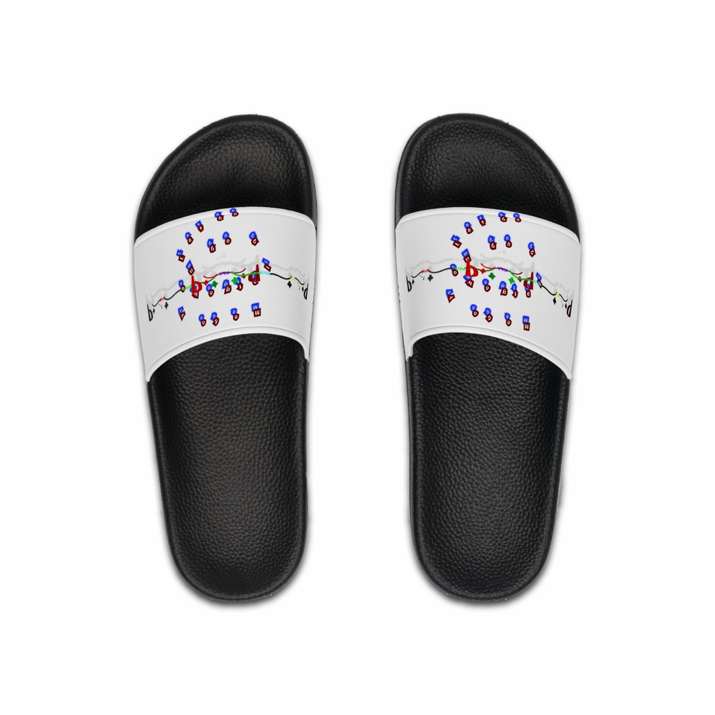 Pitch Slide Sandals - Colorful Fun Men’s Slides for Casual Outings