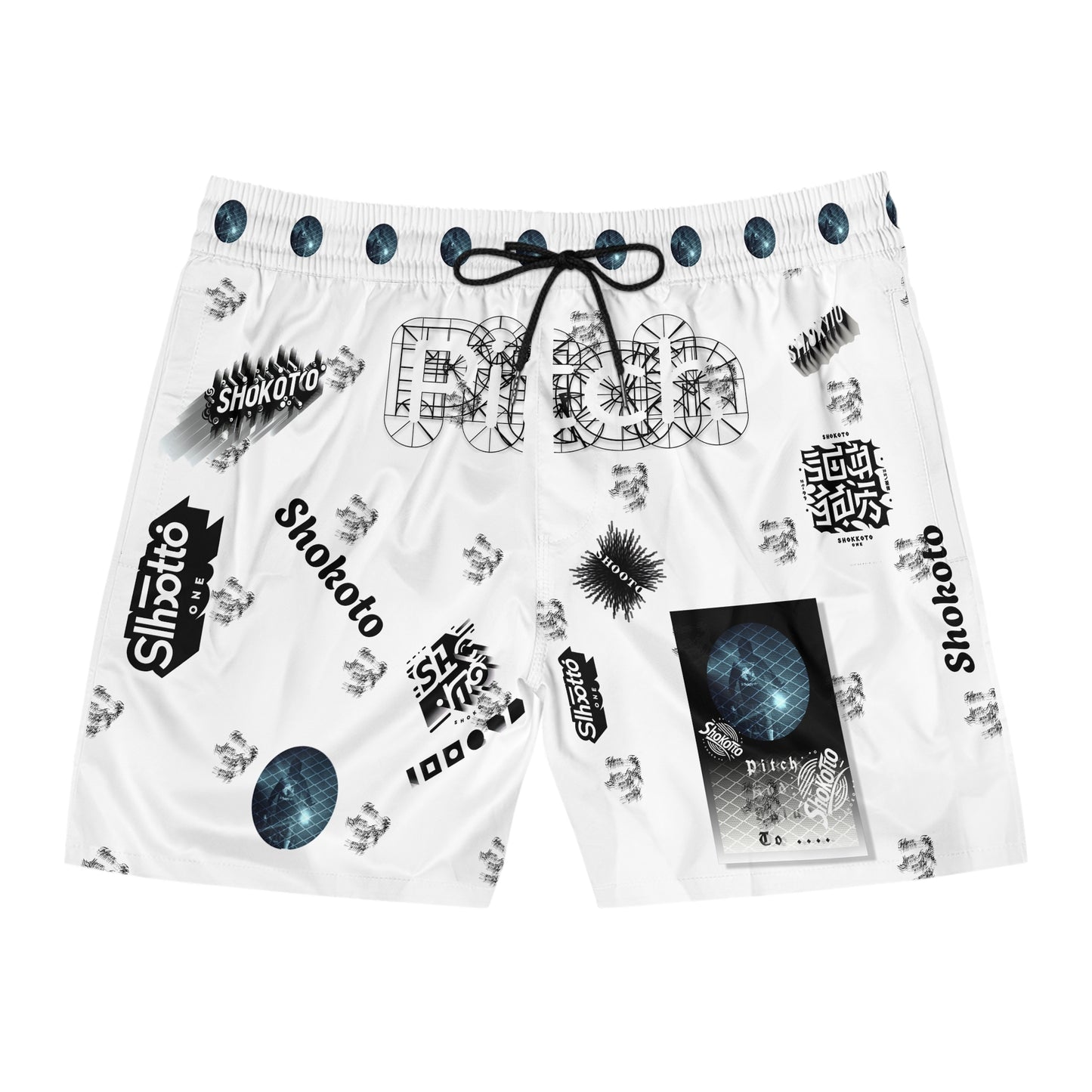 Pitch & Shokoto Graphic Men's Shorts - Trendy