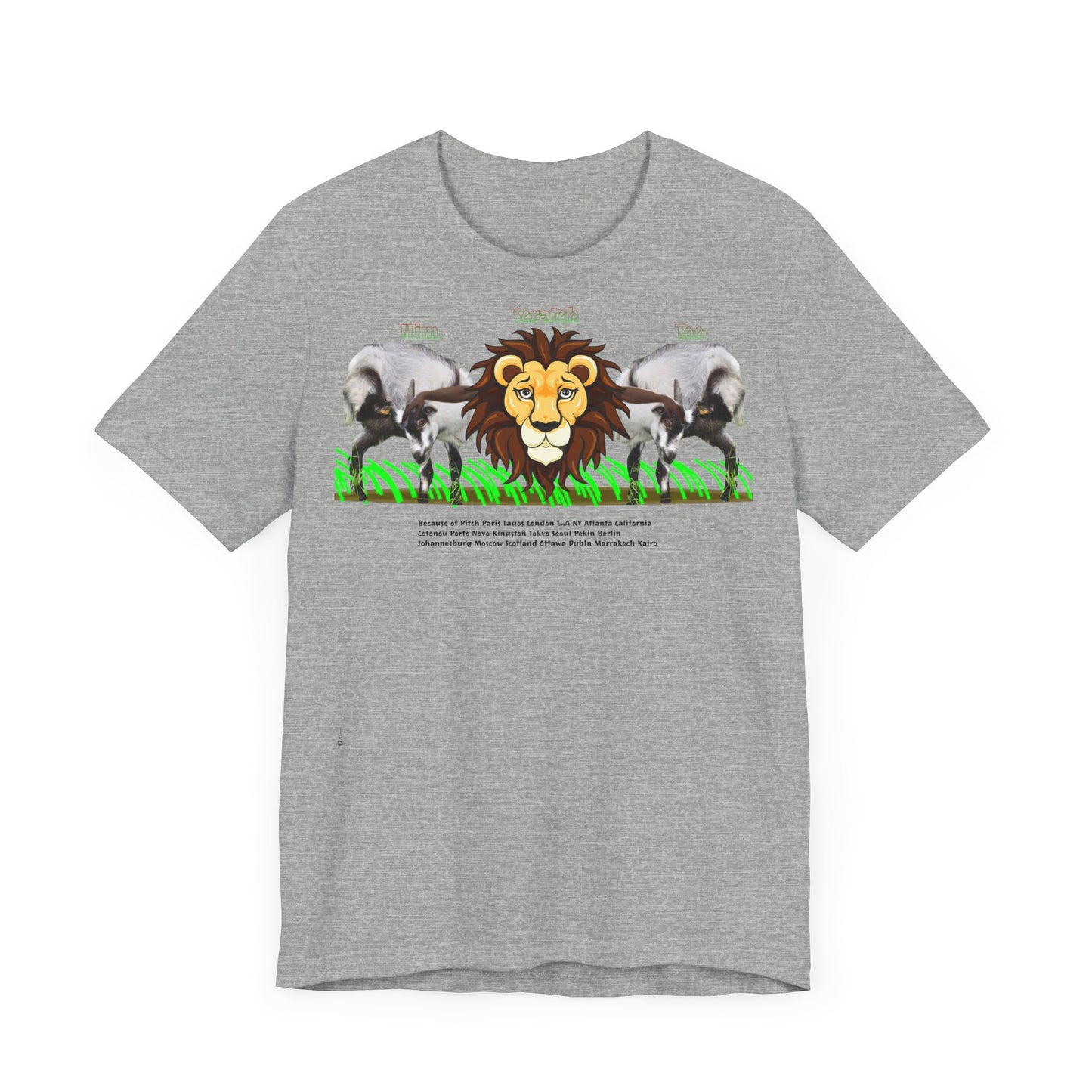 Pitch Lion Graphic Tee - Unisex Wildlife Art