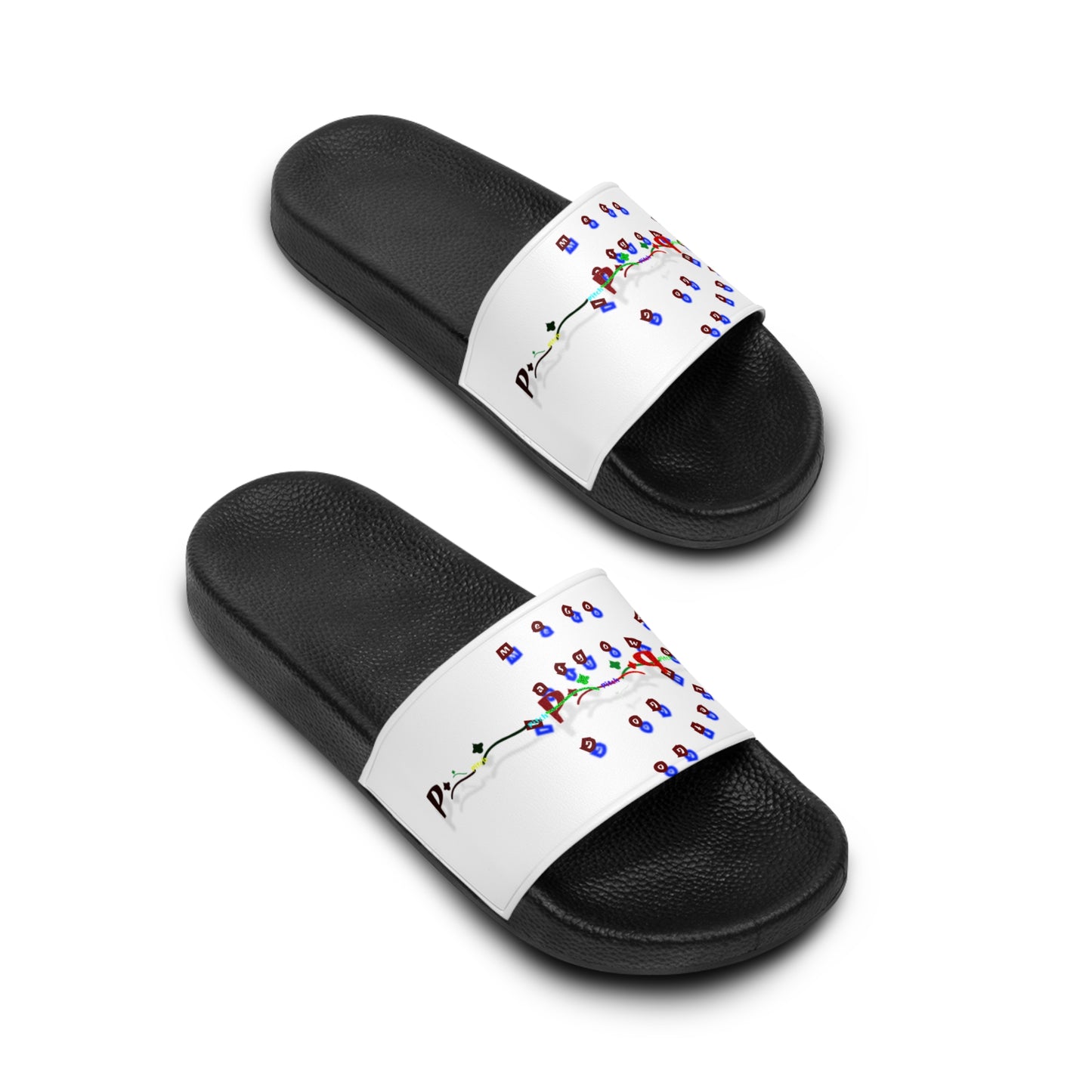 Pitch Slide Sandals - Colorful Fun Men’s Slides for Casual Outings