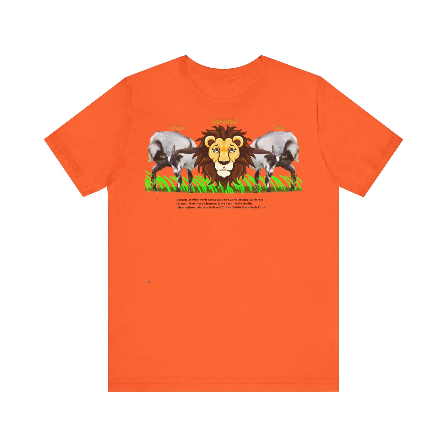 Pitch Lion Graphic Tee - Unisex Wildlife Art