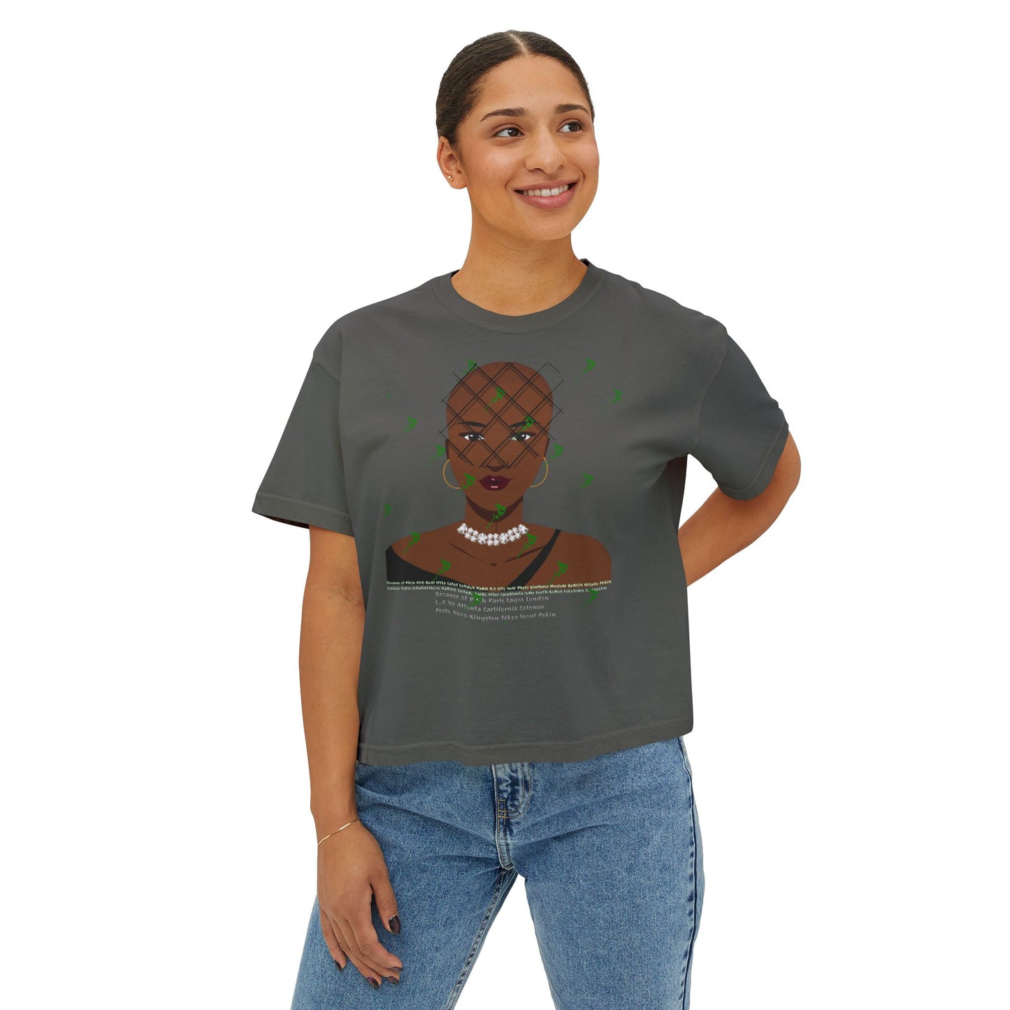 Empowerment AfroBeat Women's Boxy Tee