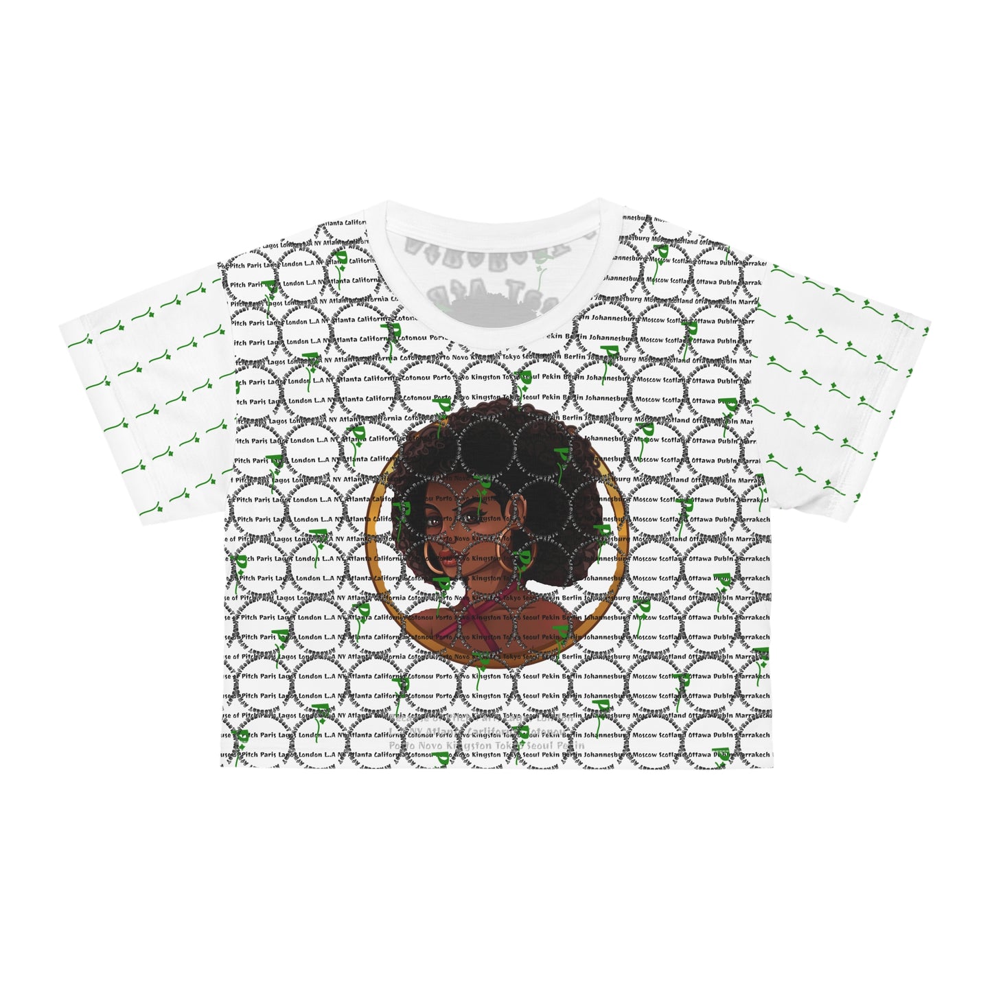 Pitch AfroBeat Hair Style Empowerment Crop Tee - Celebrating Black Culture