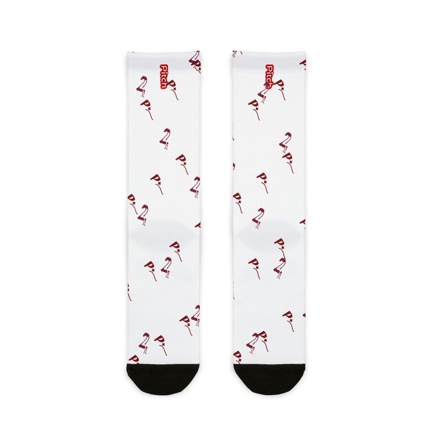 Pitch Logo Print Stylish and Comfortable Footwear - Crew Socks