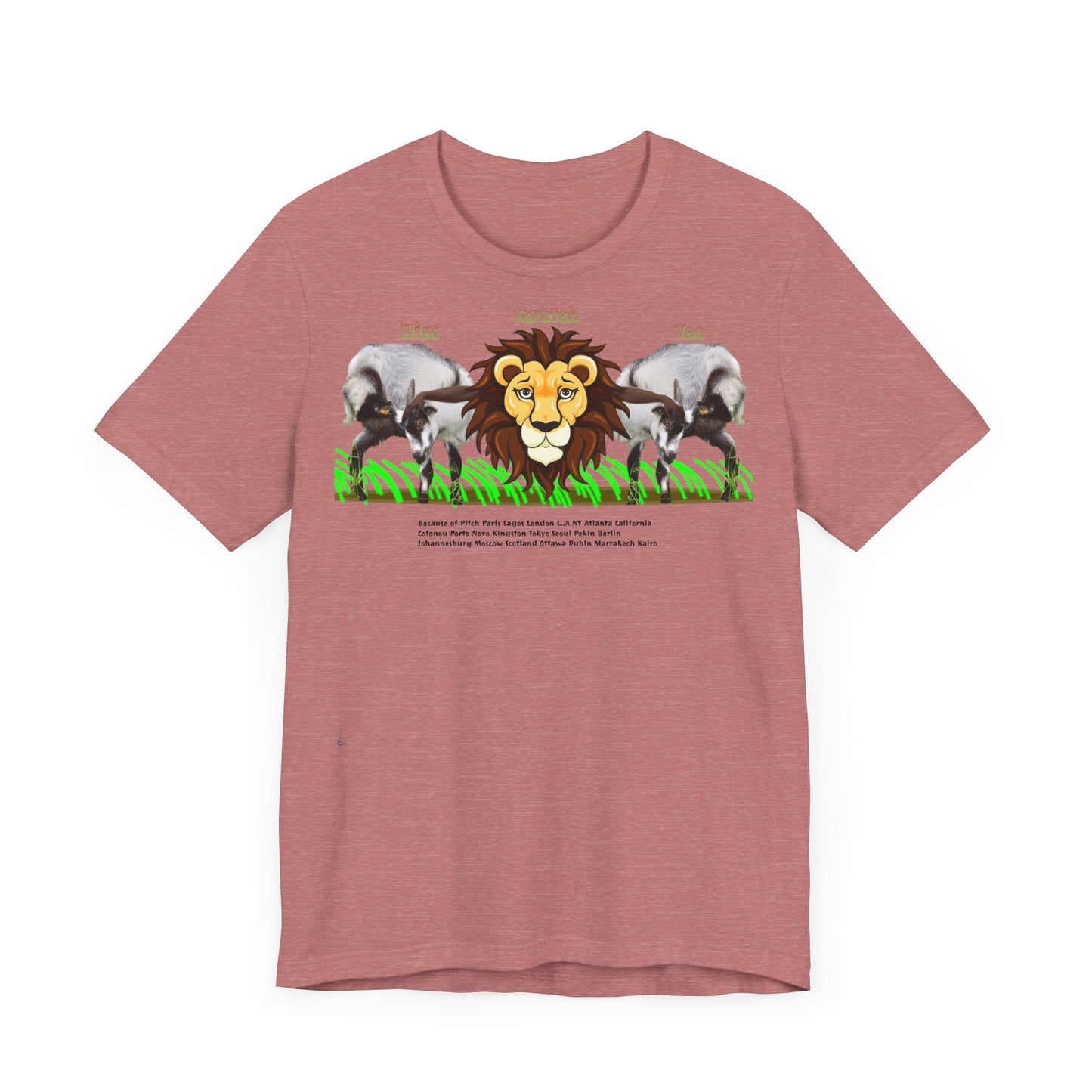 Pitch Lion Graphic Tee - Unisex Wildlife Art