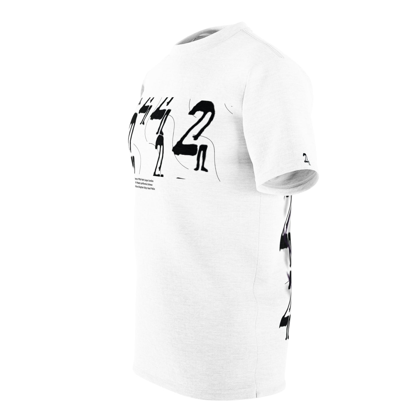 Pitch Tee Minimalist Graphic Edgy Modern Number 2 Pattern Design