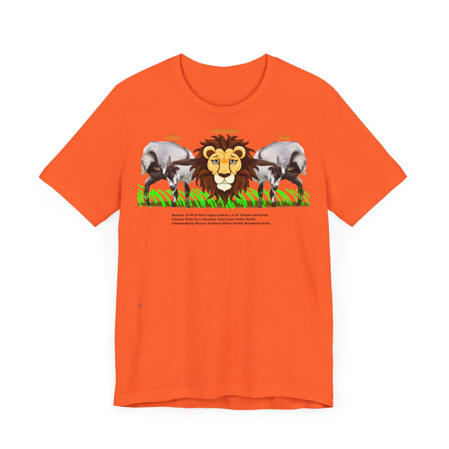 Pitch Lion Graphic Tee - Unisex Wildlife Art