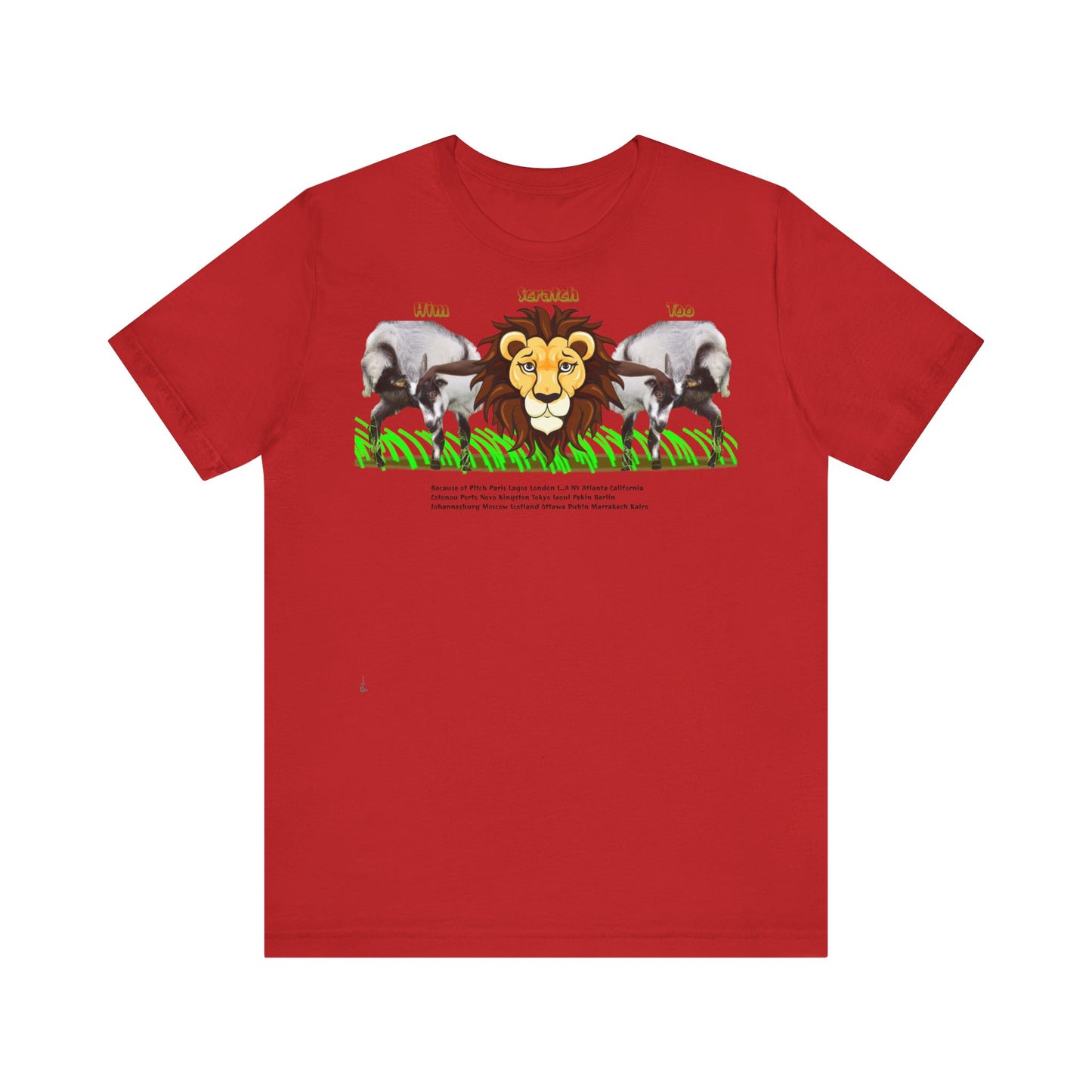 Pitch Lion Graphic Tee - Unisex Wildlife Art