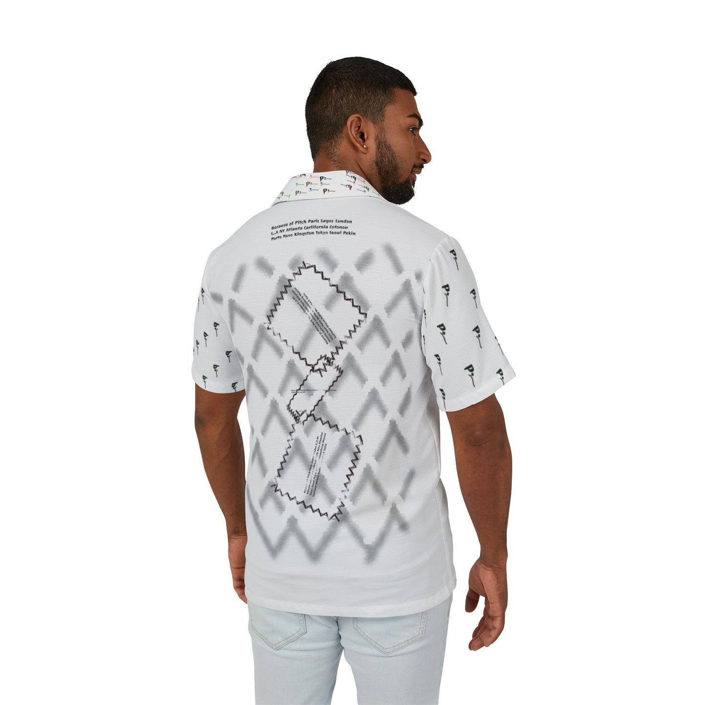 Camp Shirt | Pitch Tropical Men's Hawaiian Camp Shirt | Perfect for Beach Days & Luau Celebrations