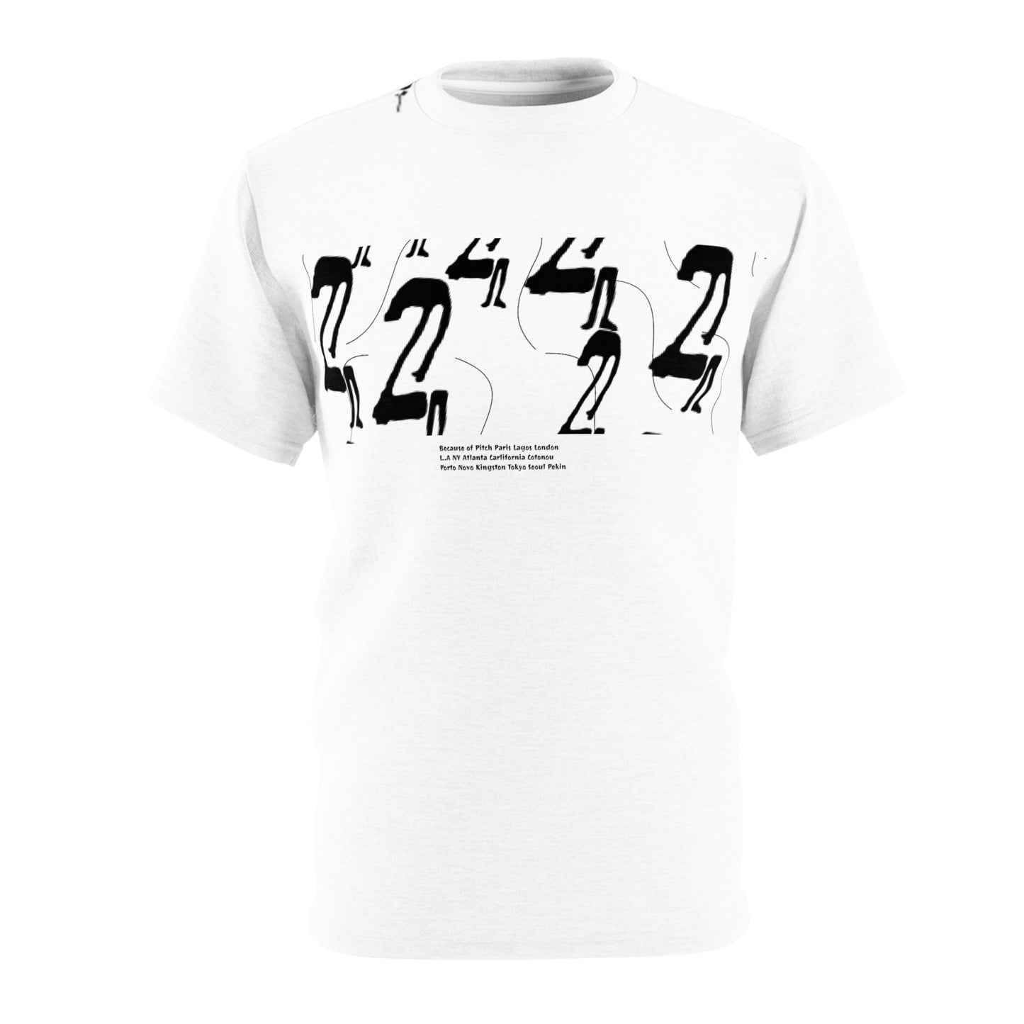 Pitch Tee Minimalist Graphic Edgy Modern Number 2 Pattern Design